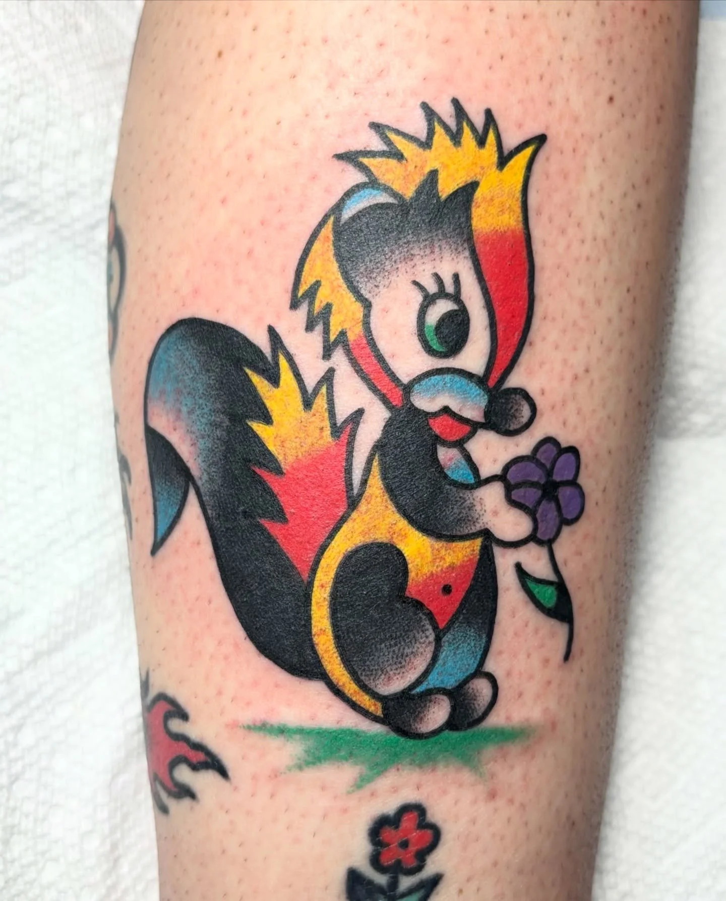 Lil stinker🌼! If you would like to swap some stories n&rsquo; get a permanent souvenir, just shoot me a DM. Plenty of time to tattoo you~