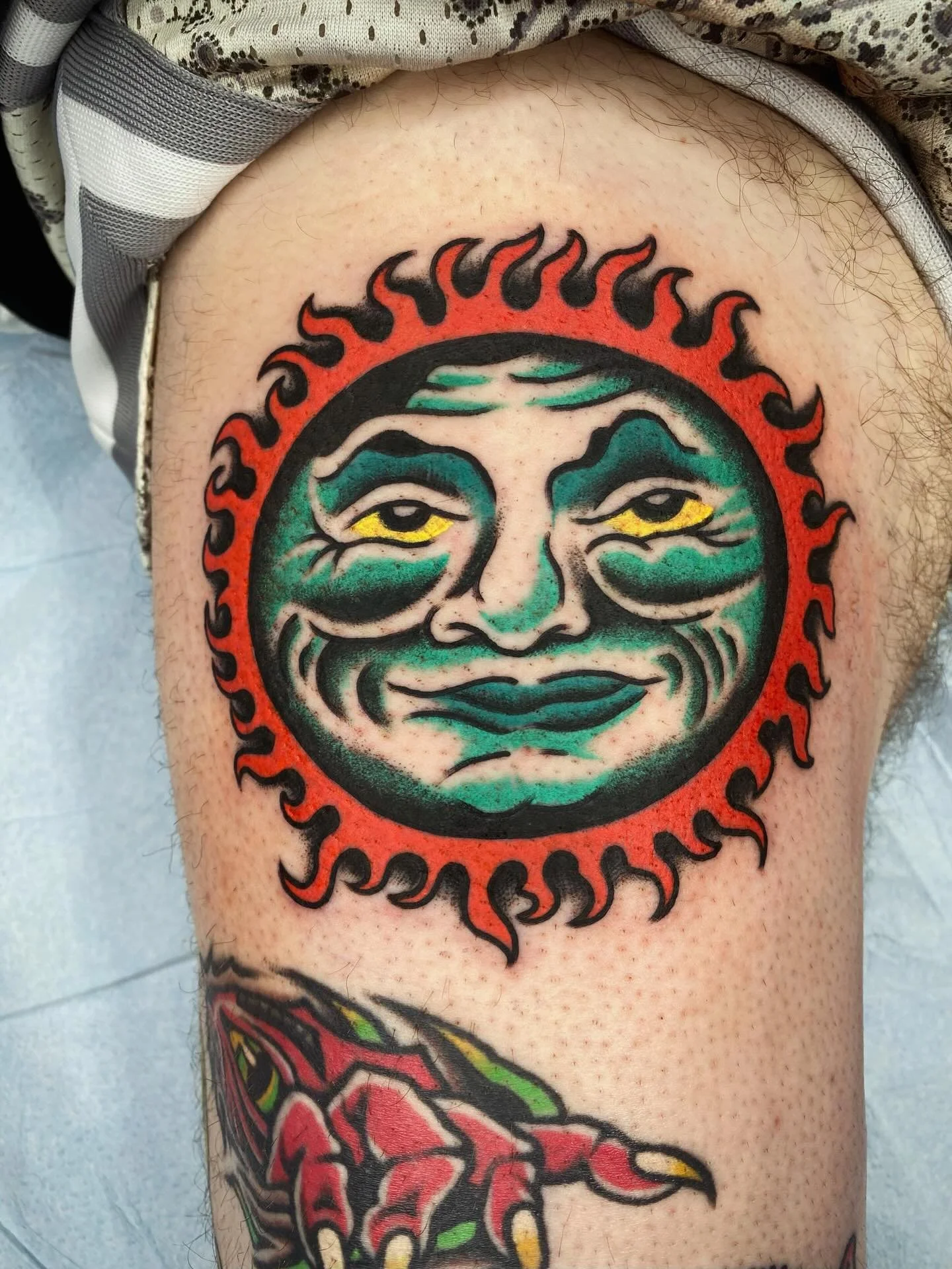 Solar eclipse from my flash 
@riversidetattootn 

TEXT 865-370-5420 
to book now