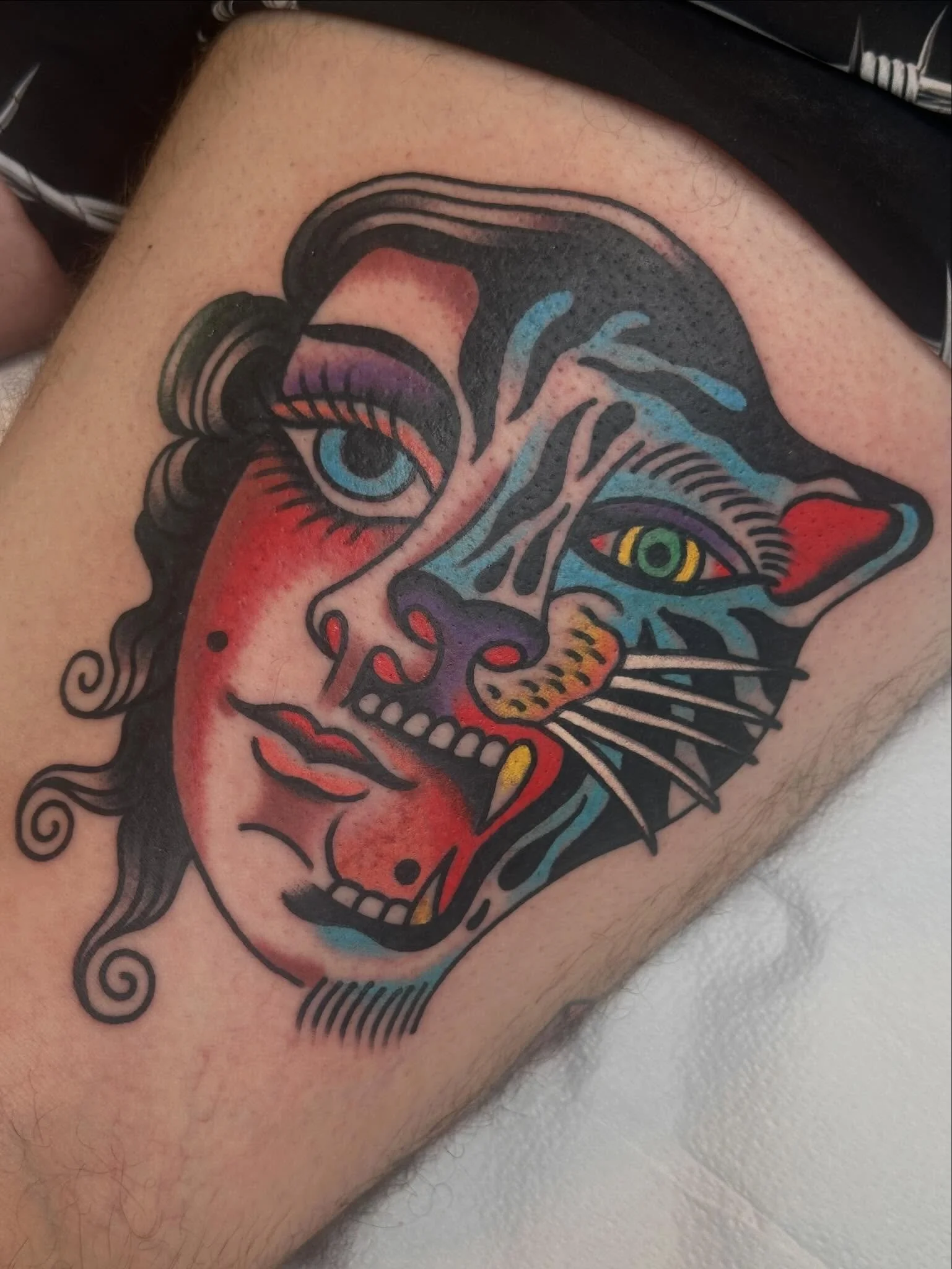 Got to do this one from @chadkoeplingertattoo book! Come check out the new @riversidetattooclub location in Seymour, TN!