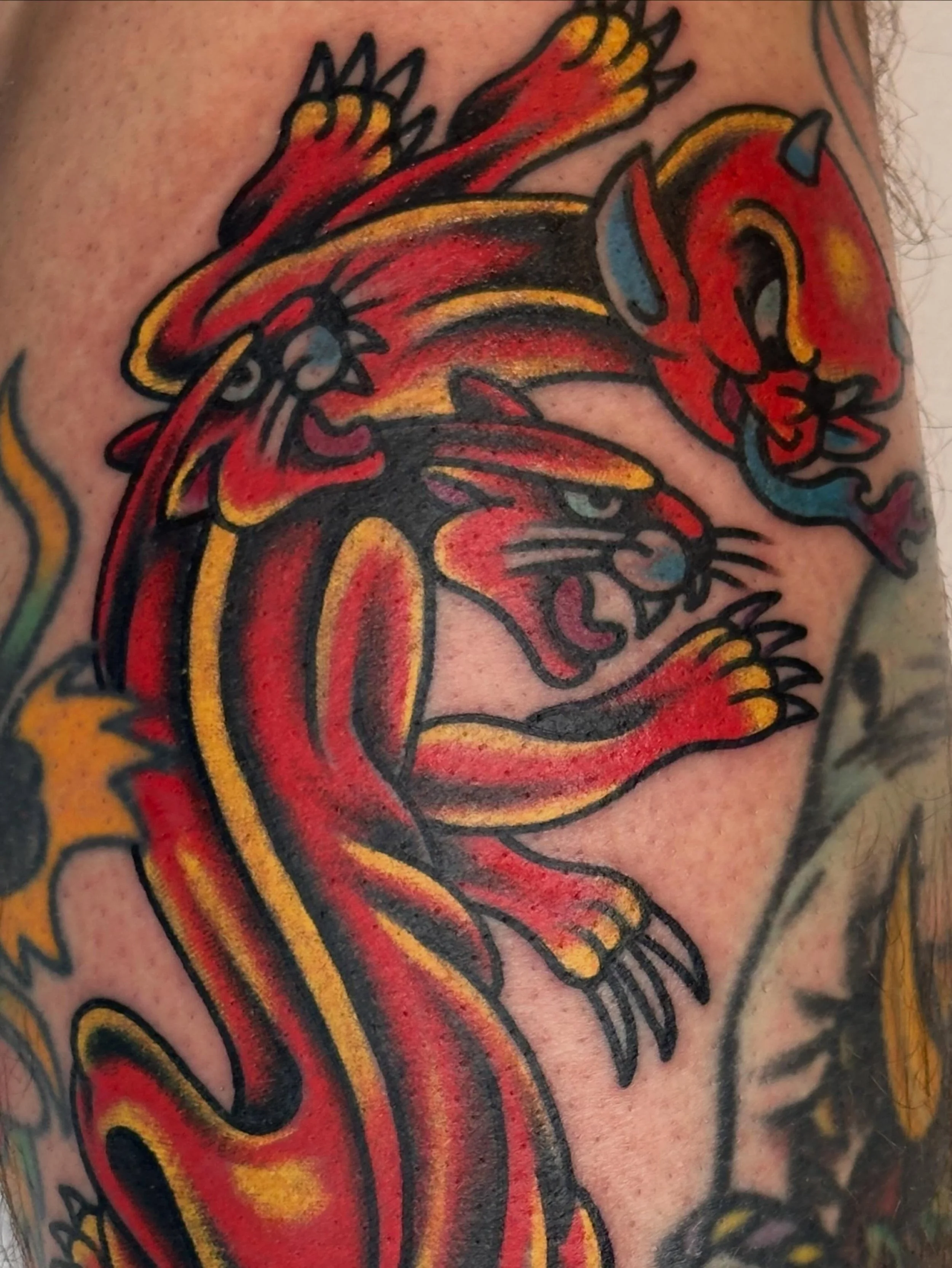This one was super fun! Dm me to get something crazy! #knoxville #knoxvilletattoos #traditionaltattoos #tradtats #traditionaltattooflash
