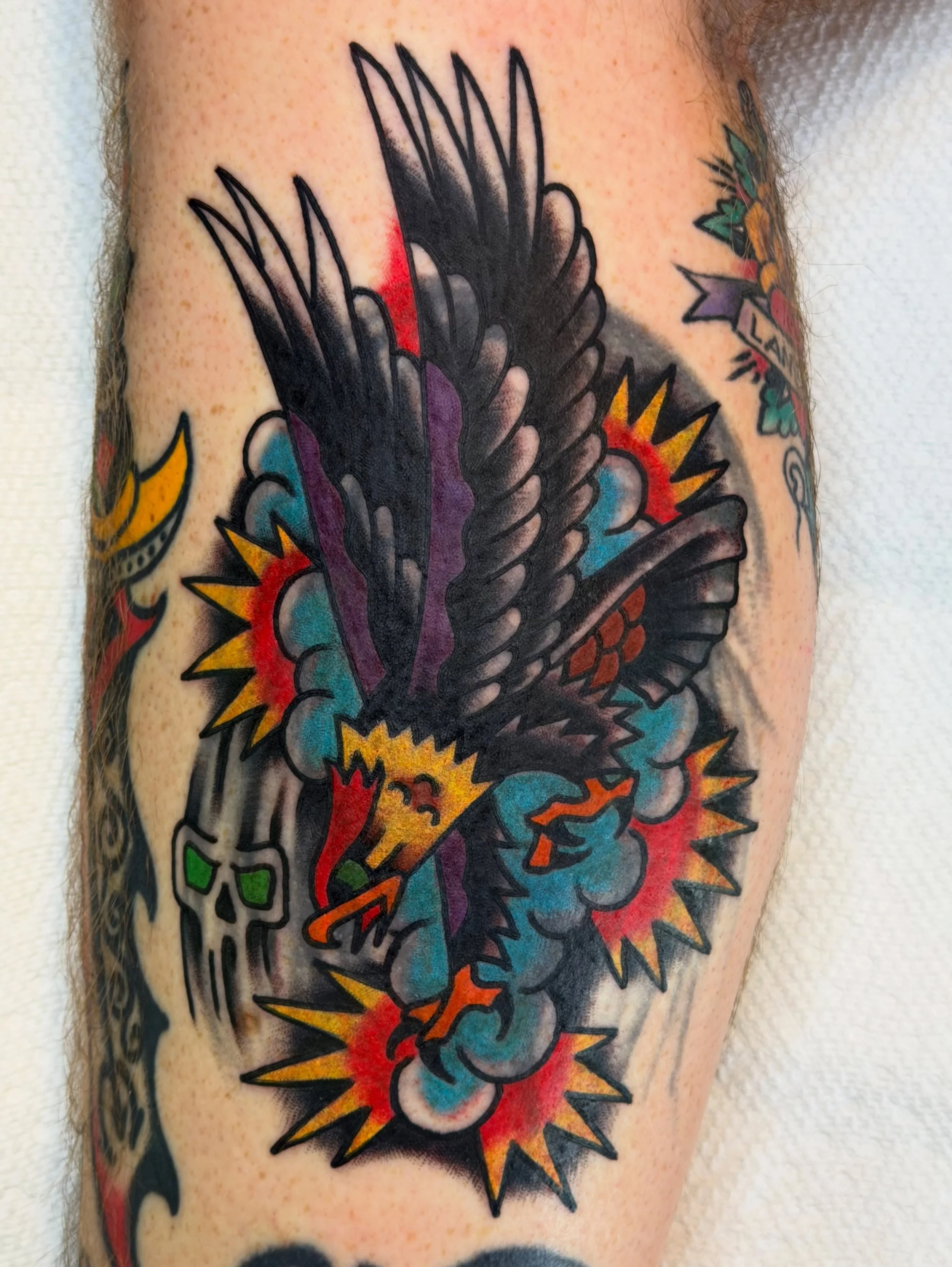 @riversidetattooclub #knoxvilletattoo #coveruptattoo #traditionaltattoo #blastovertattoo #colortattoo