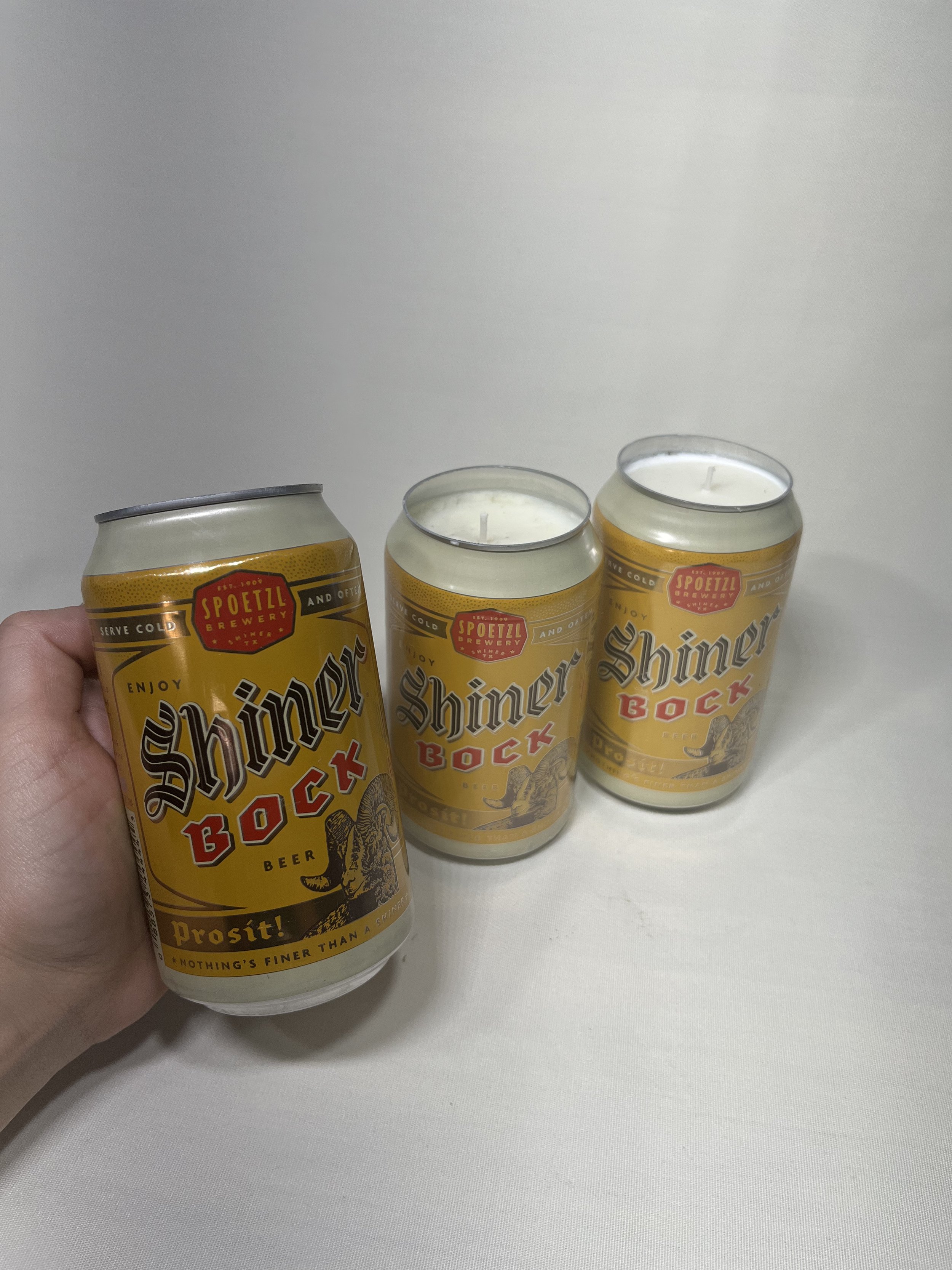 Shiner Beer Candles