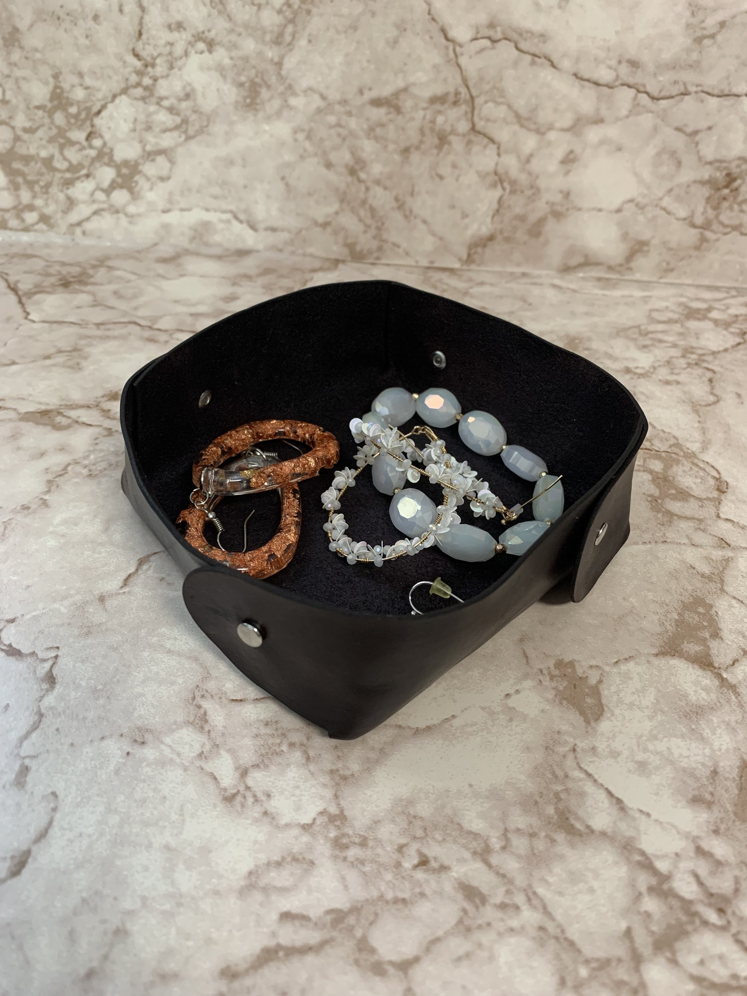 Leather Catch All Tray