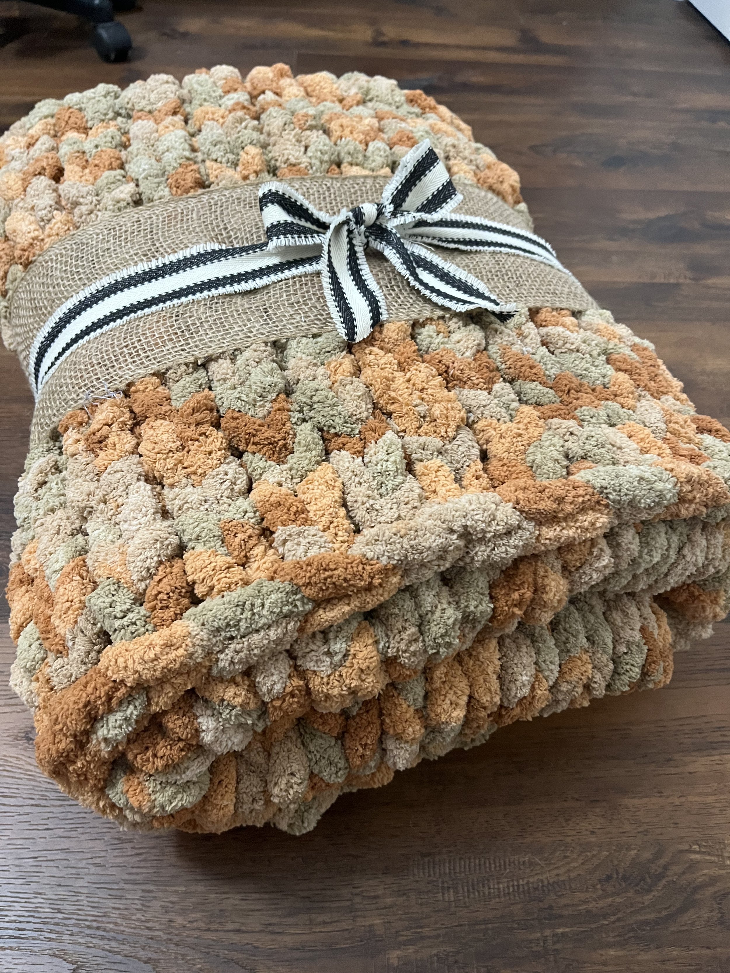 Finished Super Chunky Blanket