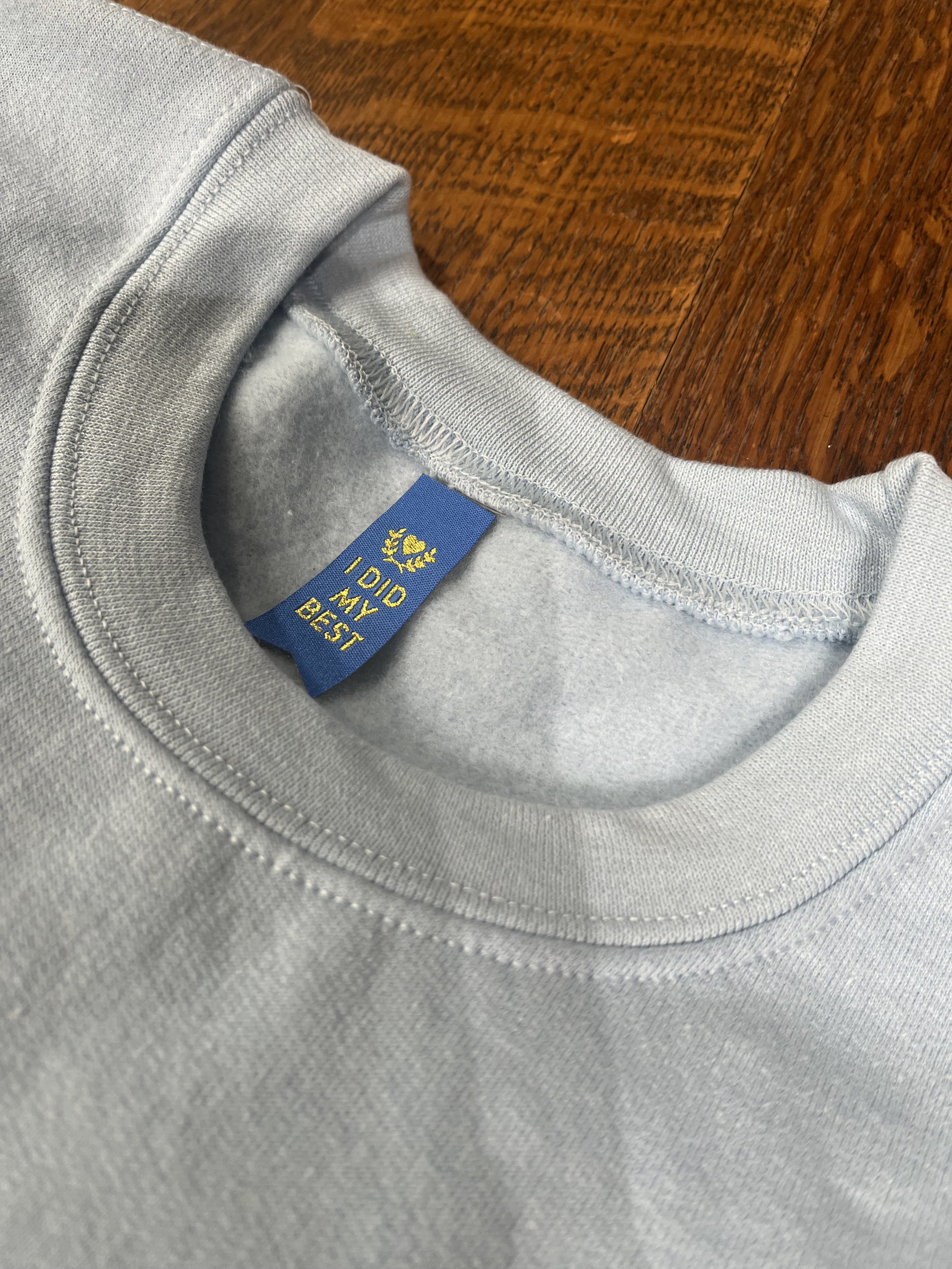 Cute Tag for My First Sweatshirt