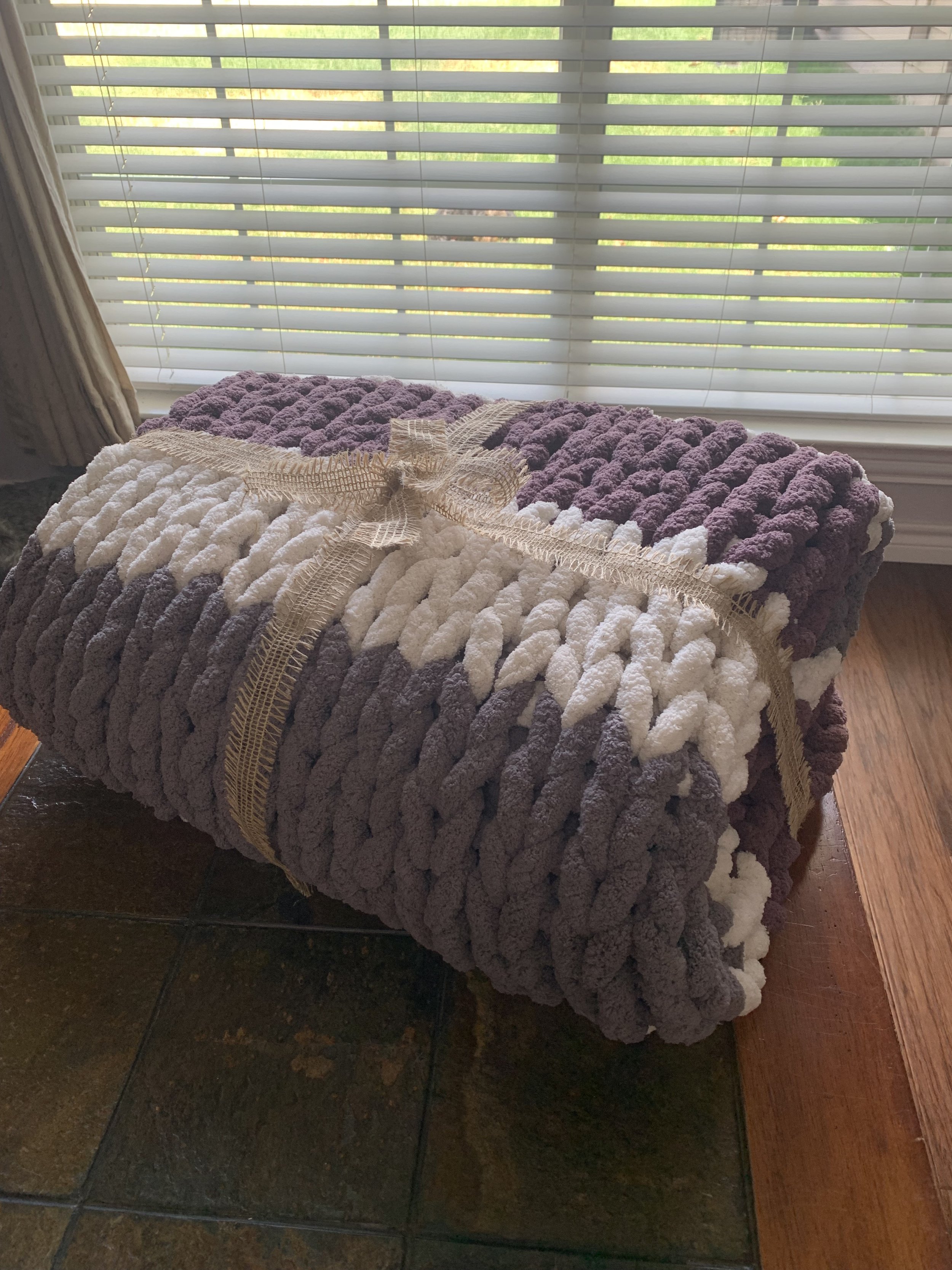 Finished Super Chunky Blanket
