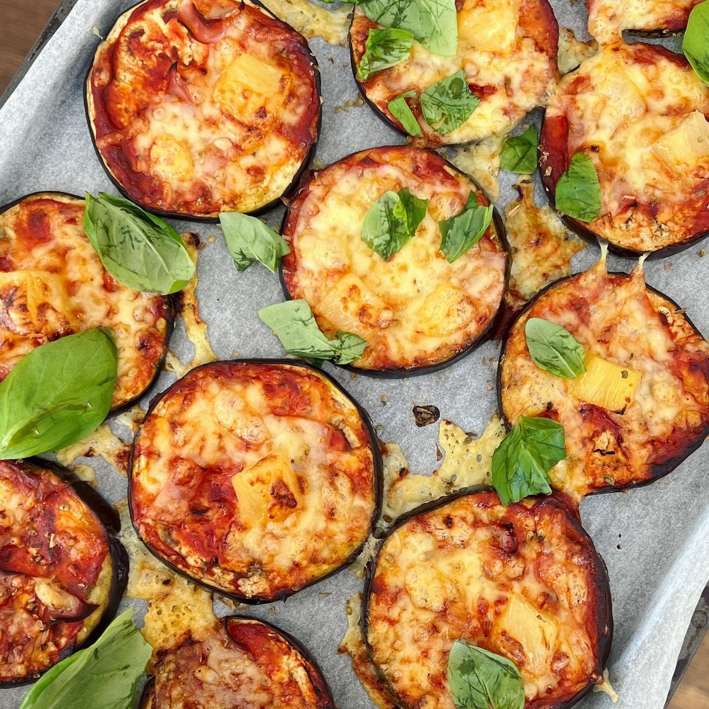 Mini eggplant pizza — Claire Turnbull
