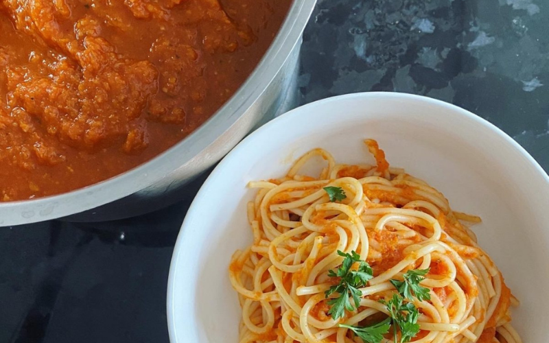 Healthy Homemade Vegetable Loaded Tomato Sauce Recipe Claire Turnbull