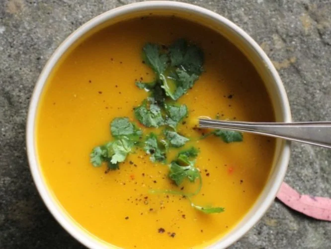 Carrot and coriander soup