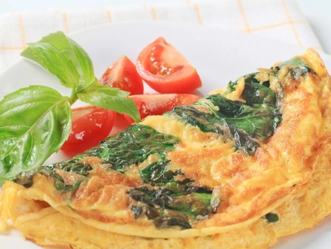 Claire’s ‘health kick’ omelette