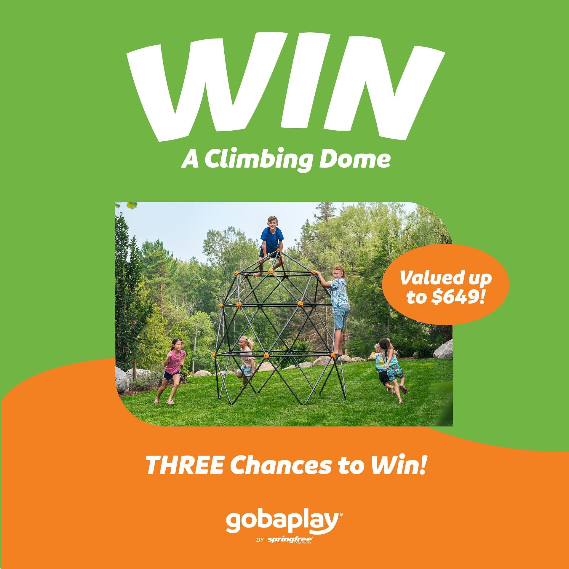 💥 WIN!! Your kids will just love this amazing @gobaplaynz Climbing dome&hellip; my boys and their friends are on our for hours, it is so much fun 😊 It is such a good way to encourage them to spend more time outside! 
 
gobaplay is an exciting new r