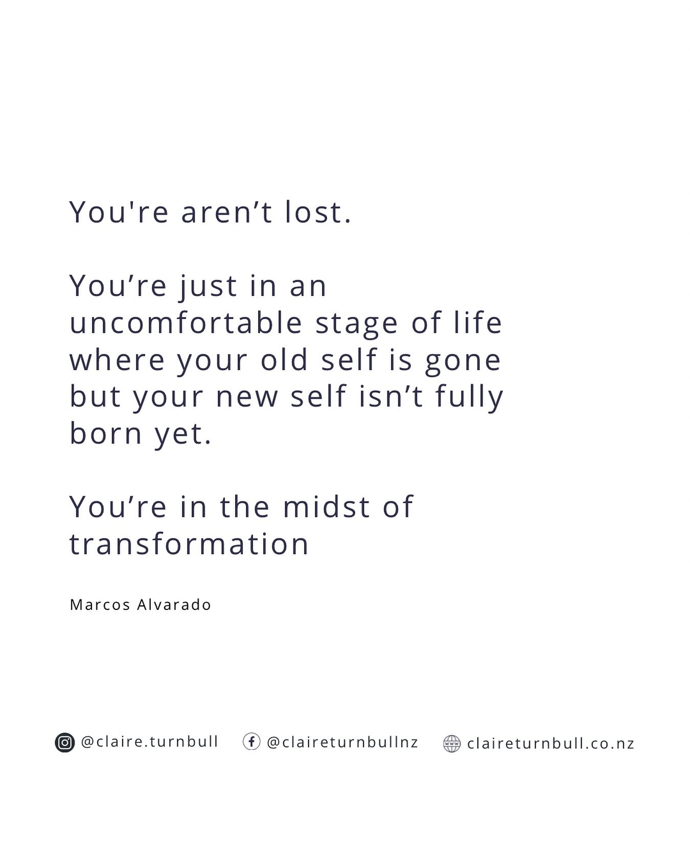 💛 If you feel lost right now, reframing how you think about where you&rsquo;re at can be so helpful. I have reminded myself of this many times.

Much love xx