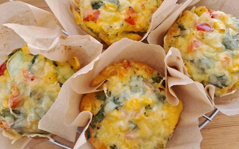 High-Protein Veggie Frittatas