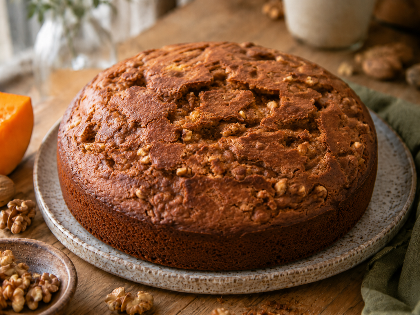 Pumpkin and Walnut Cake