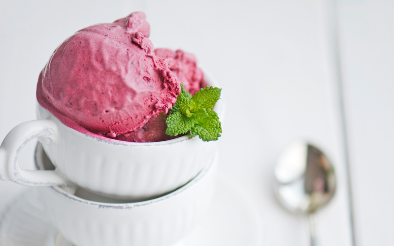 Banana & Blueberry Ice Cream — Claire Turnbull