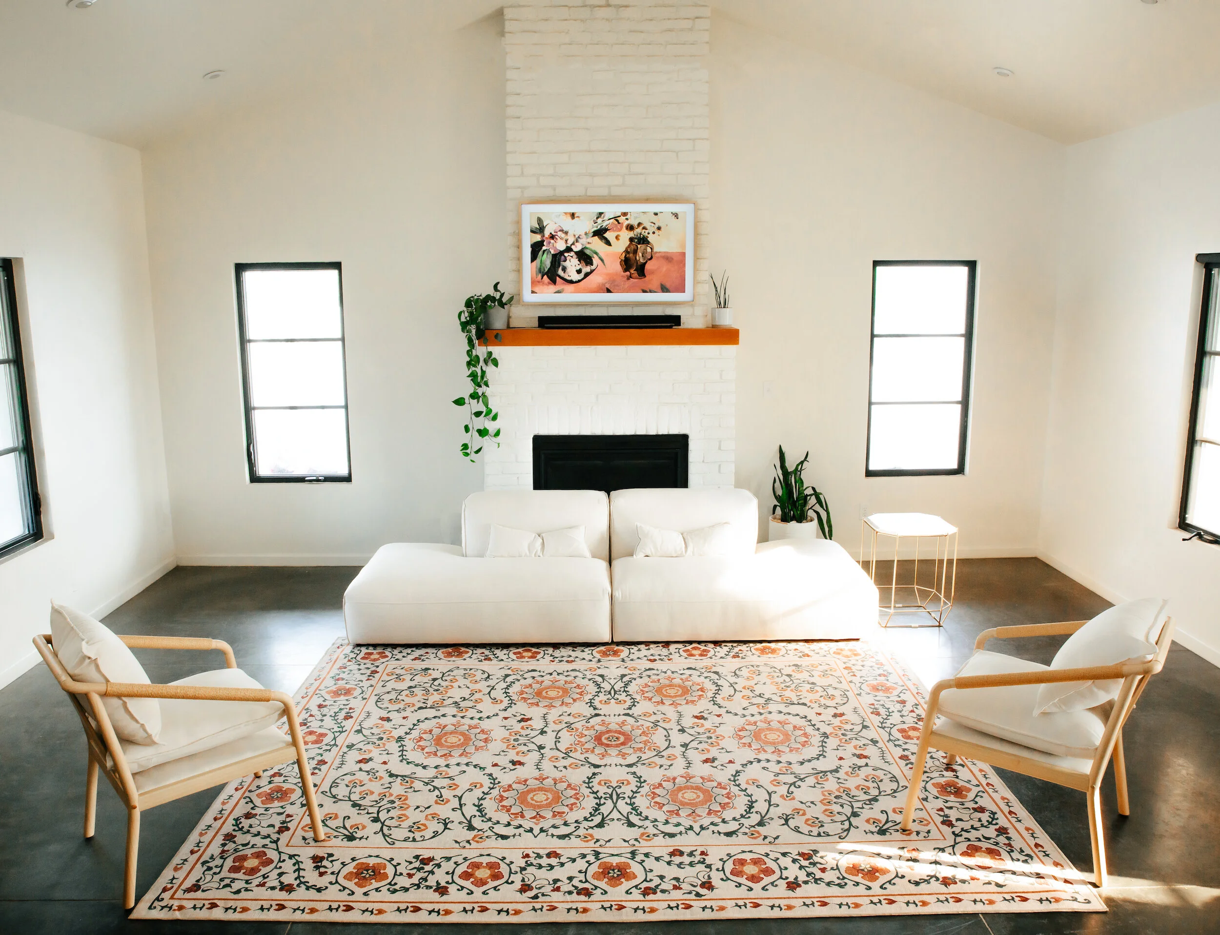 Two Piece LINEN Sofa 