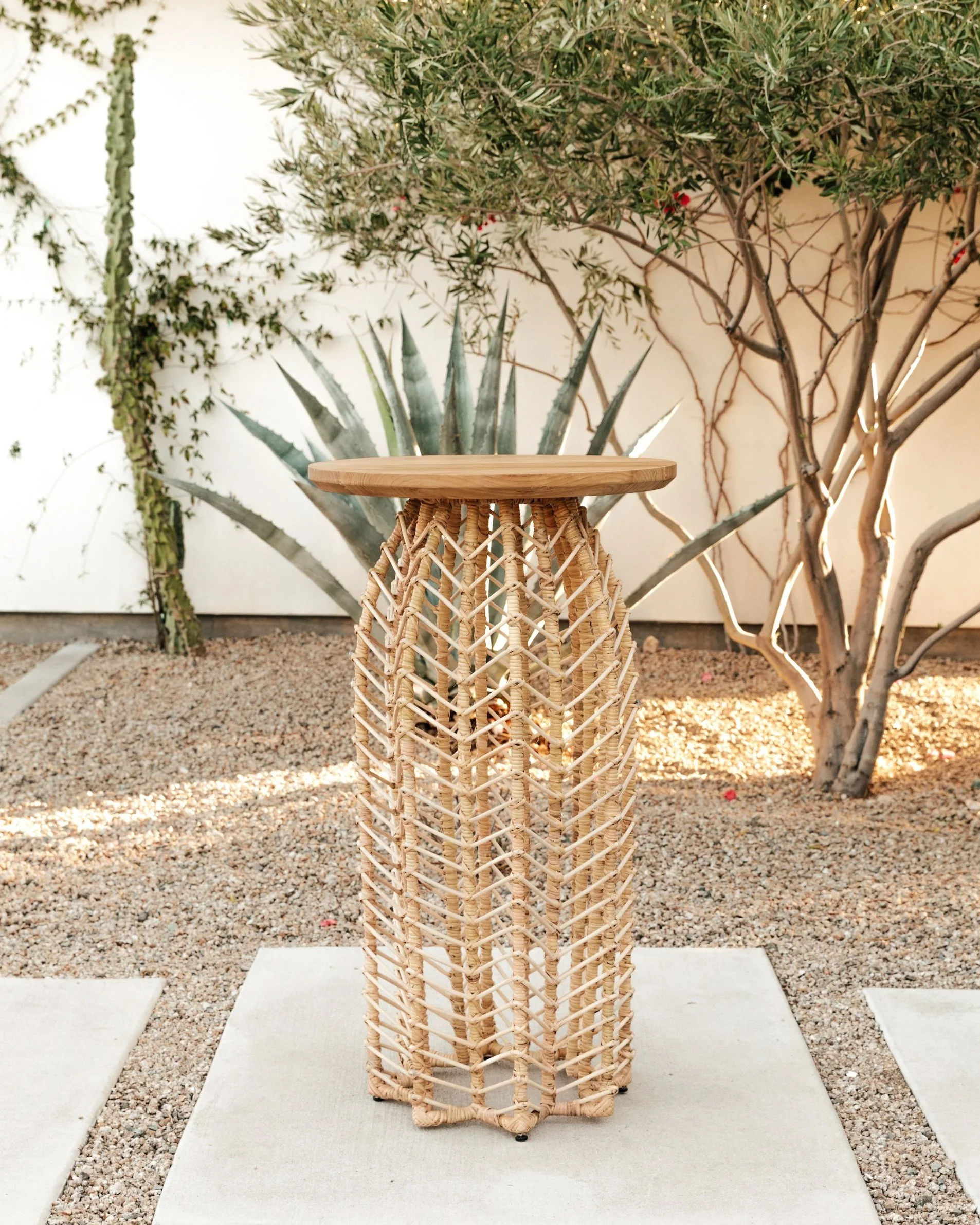 Natural Weave Cocktail Table