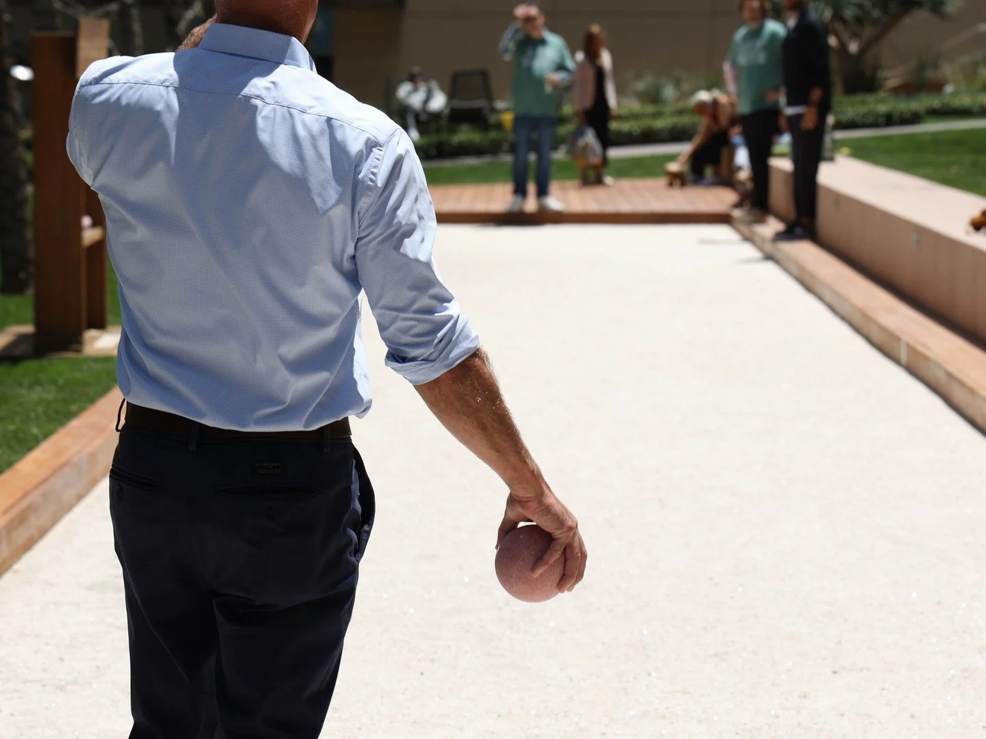 Networking, but make it bocce. Community thrives where business and leisure meet.⁠ And don't forget to check out the Bocce finals on October 16th!⁠
⁠
#century City #LAevents  #bocce