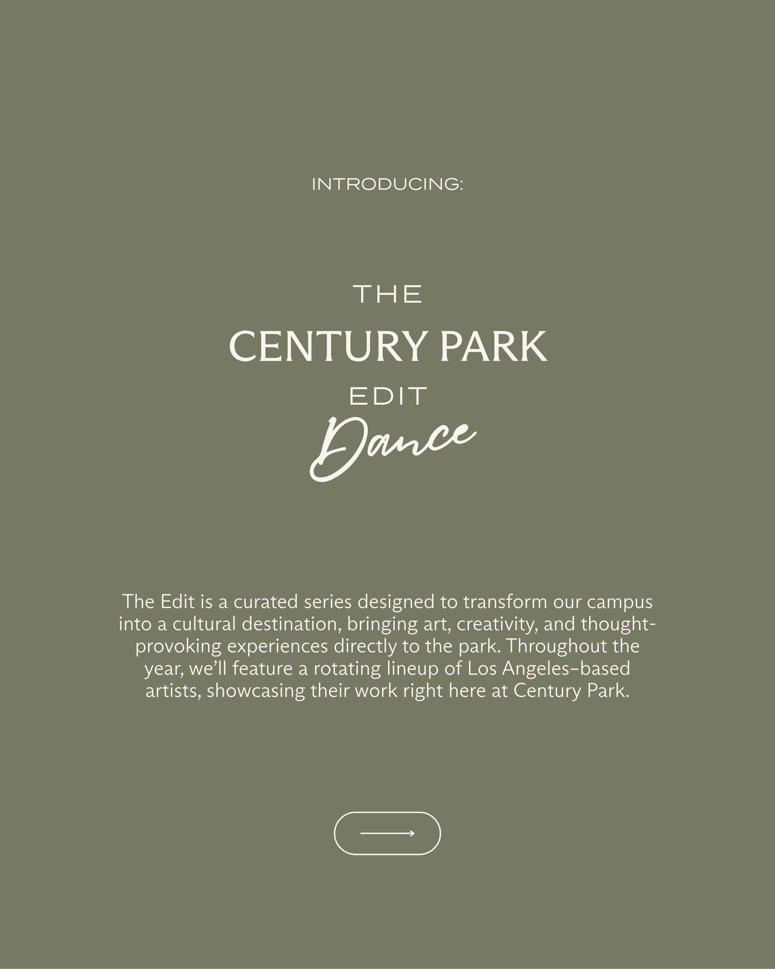 From June 2&ndash;4, L.A. Dance Project brings City of Dance to The Park for a series of free, site-specific performances that transform everyday spaces into something unexpected. Join us from 12:30&ndash;1:30 PM at the park. 
.
.
.
.
#centurypark #l