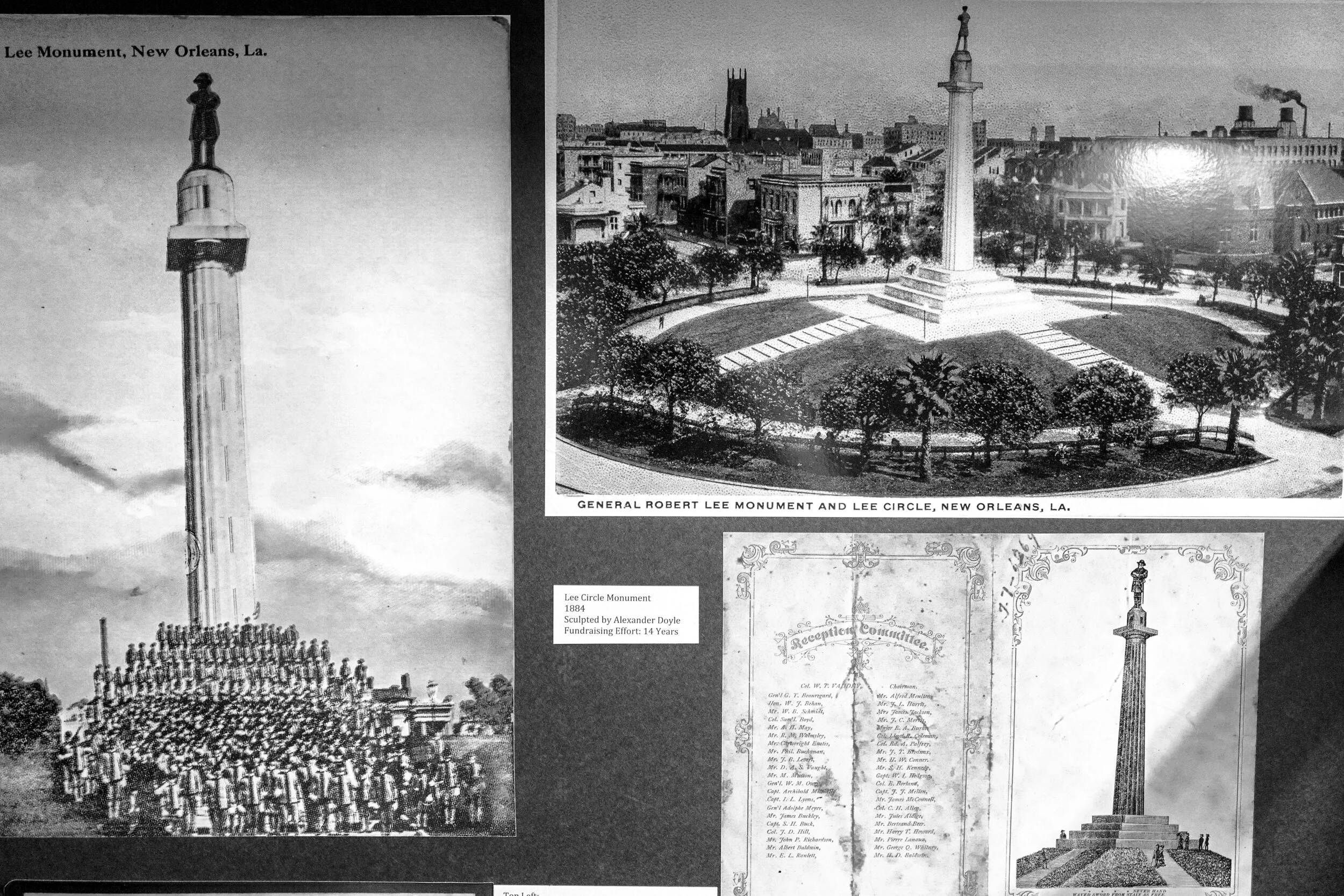 Old commemorative posters of Lee monument