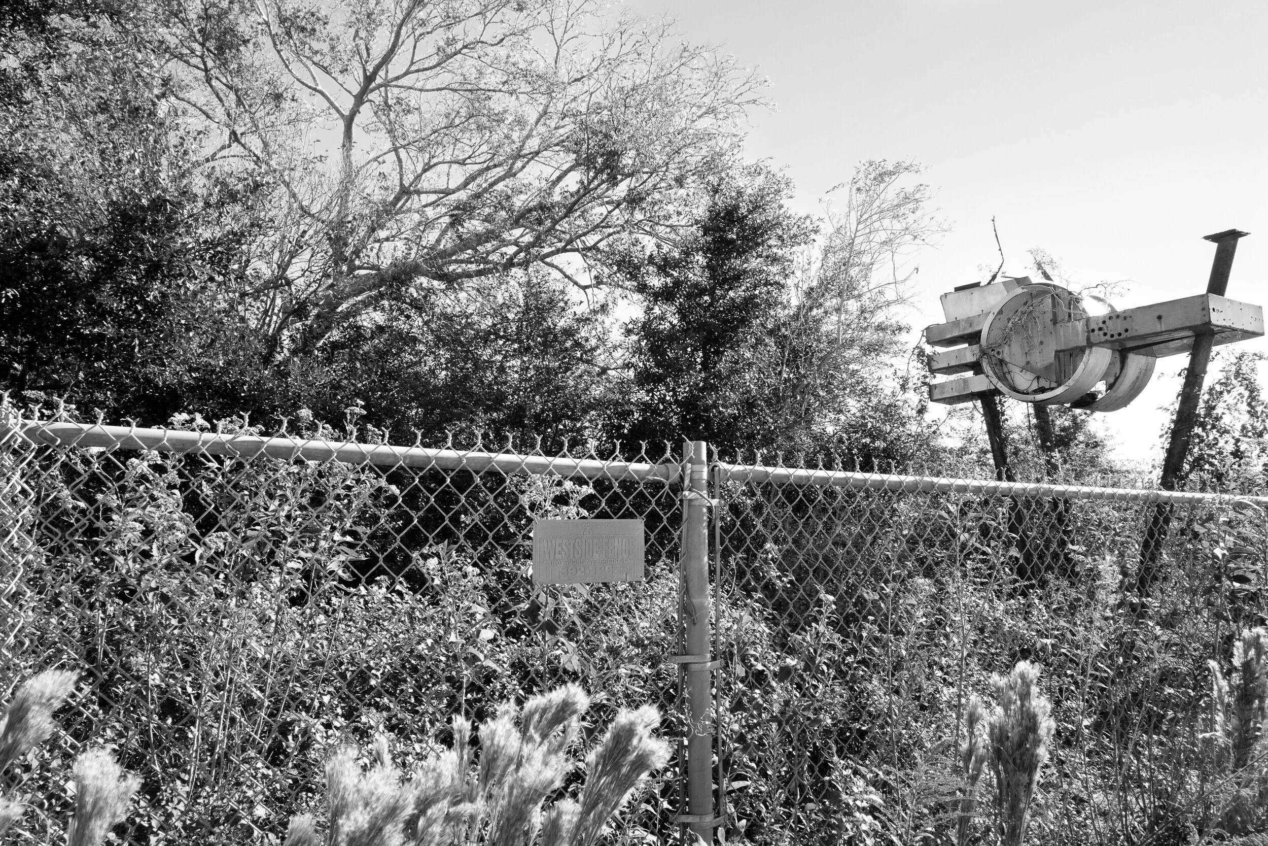 Remnants of signage at the site of the segregated "Lincoln Beach", created in 1939 and falling into abandonment in the mid-1960's [vi]