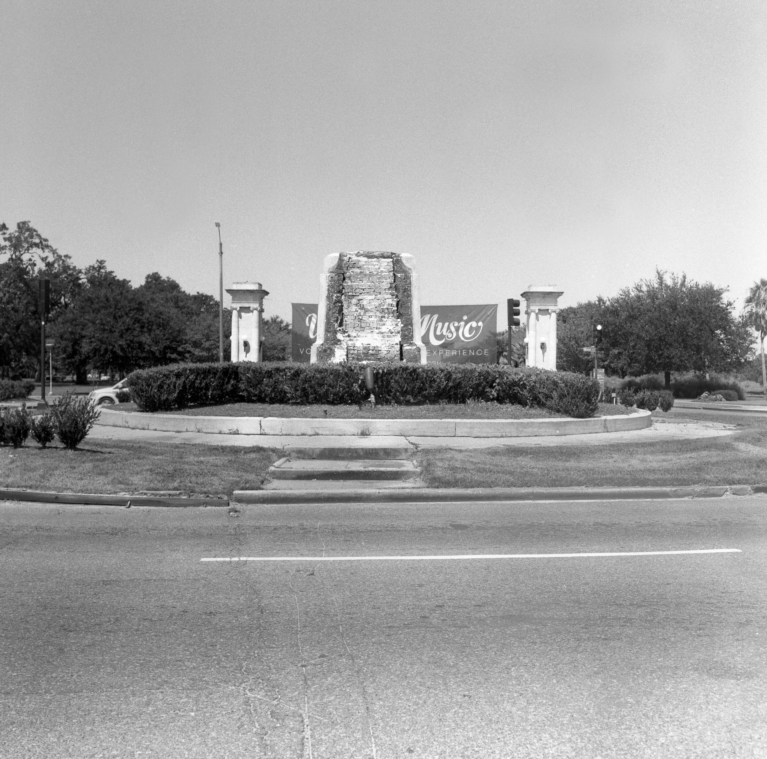 Empty pedestal, P.G.T. Beauregard statue removed May 17, 2017