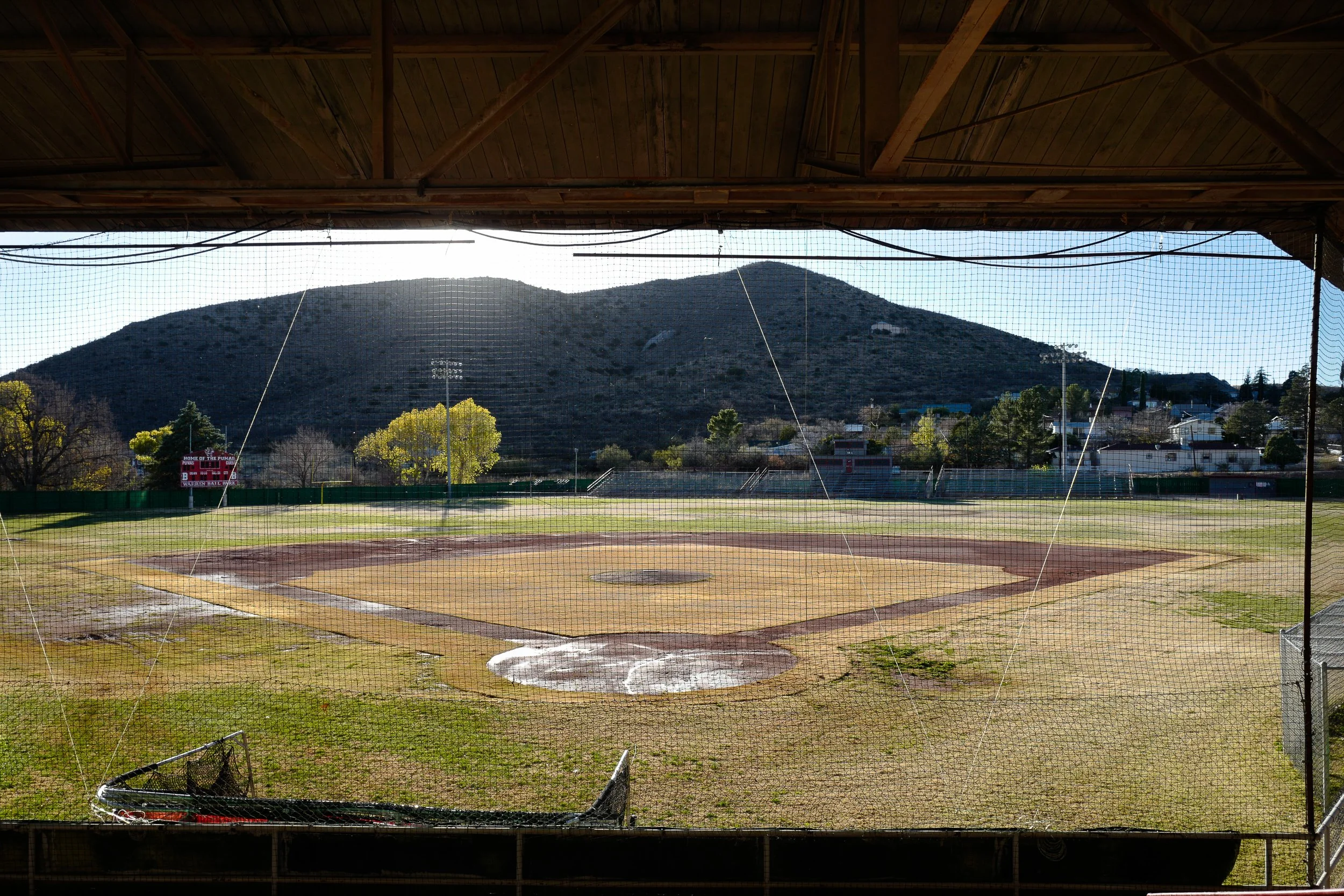 1917 Bisbee Deportation—When over 1,200 striking miners with the International Workers of the World were rounded up at gun point at the behest of the Phelps-Dodge corporation, they were first held here, at historic Warren Ballpark, before being force