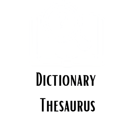 magnify glass with question mark on book for dictionary link