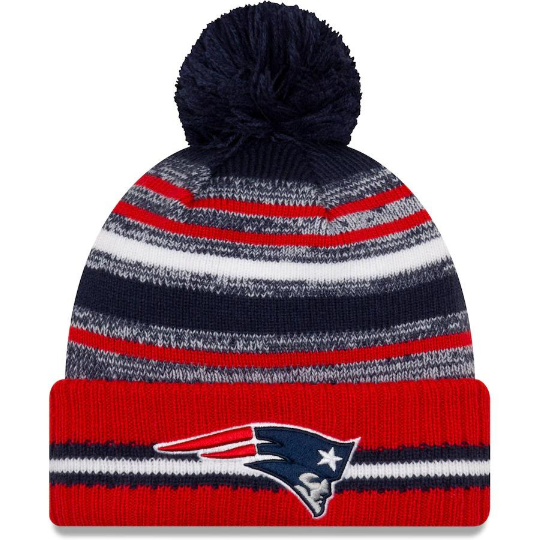 KATHLEEN 2019 New Fans Beanie hat Sideline Sport Knit hat Winter Pom Knit Hat Cap 