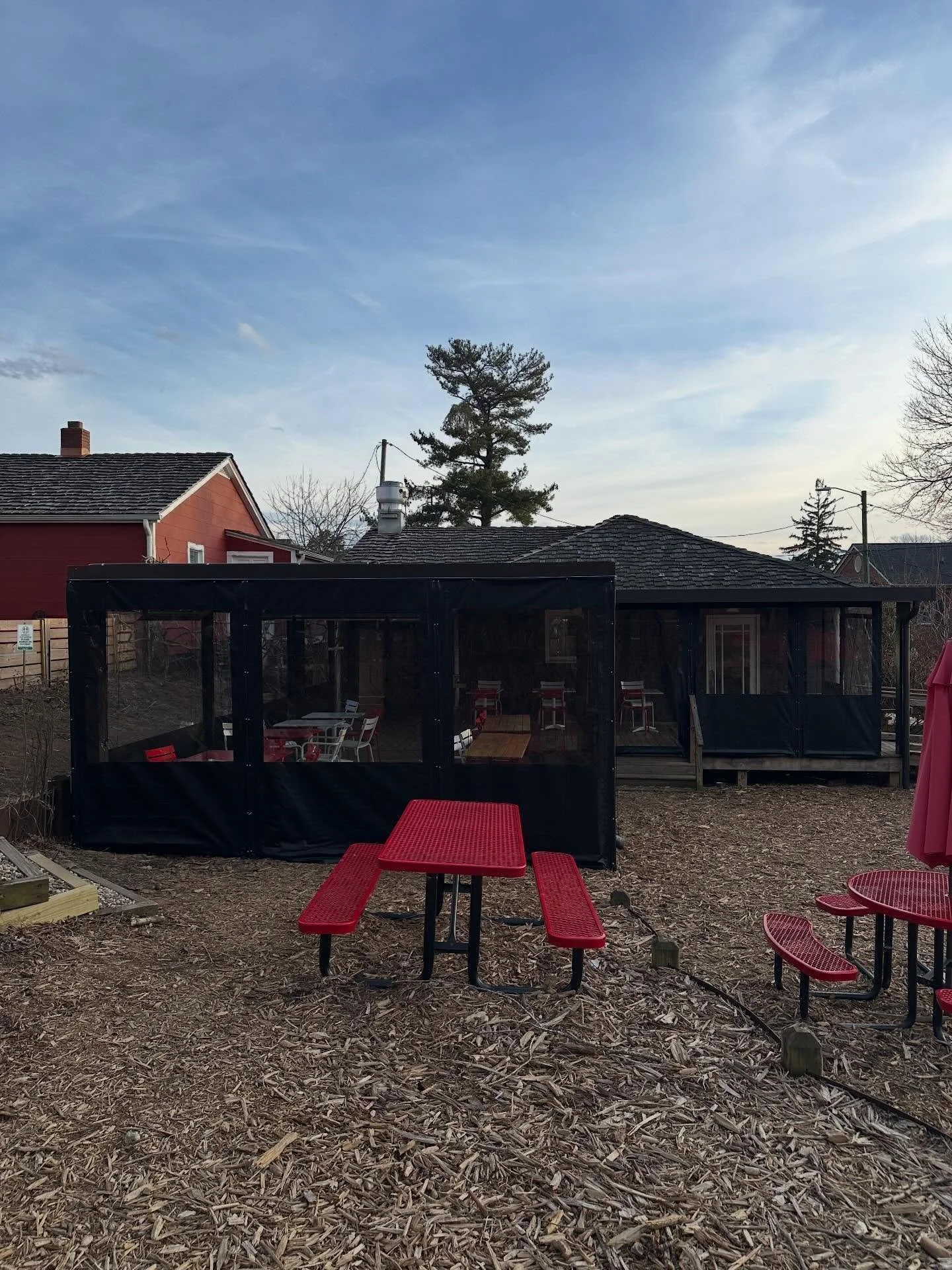 It only took us forever and a day but we FINALLY have our porch enclosed! Come check out our (late) winterfied patio an stay warm with us today! Love yall! P.S. don&rsquo;t worry they roll up when the weather is nice 🤪

.
.
.
.
.
.
. 
.
.
.
.
.
.
#8