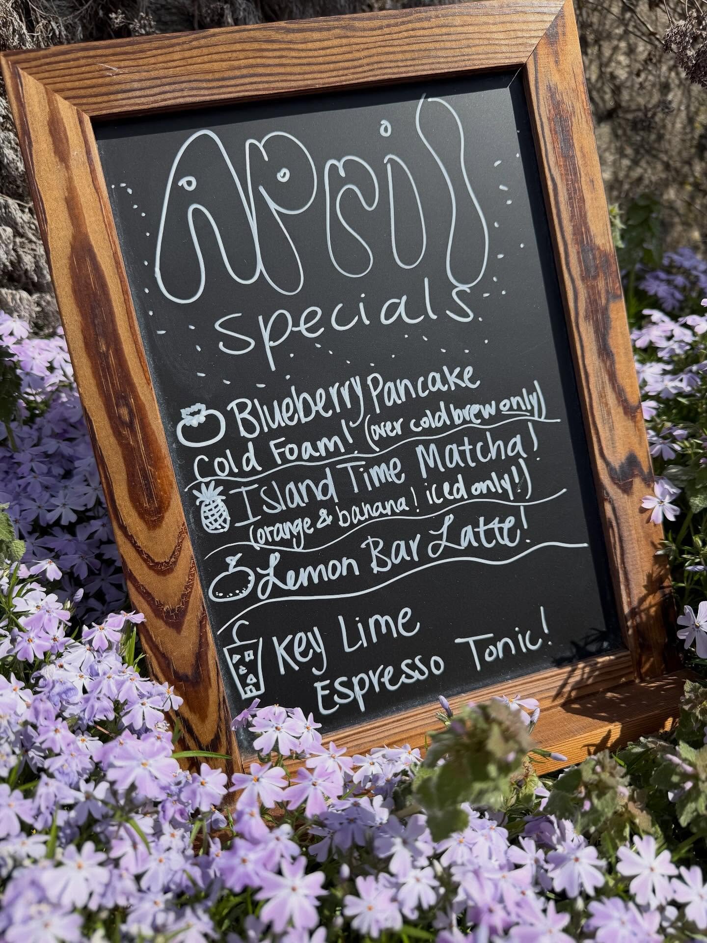 Sorry if we tricked yall with our silly little April fools prank 😎 (Anna is lowkey onto something though it was kinda tasty af HAHA maybe stay tuned for later 😉) anyways April drink specials are live!!!! We are feeling so tutti fruity over here and