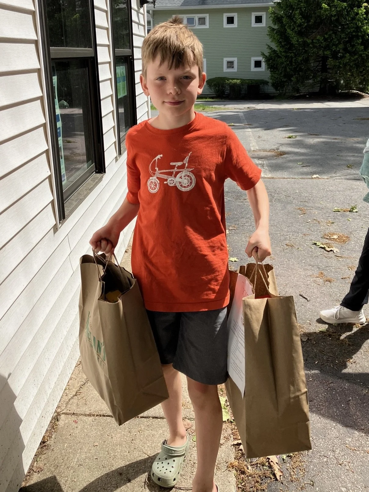 No helper too small - the ROOTS gang filled all our tables with donations! (May '26)