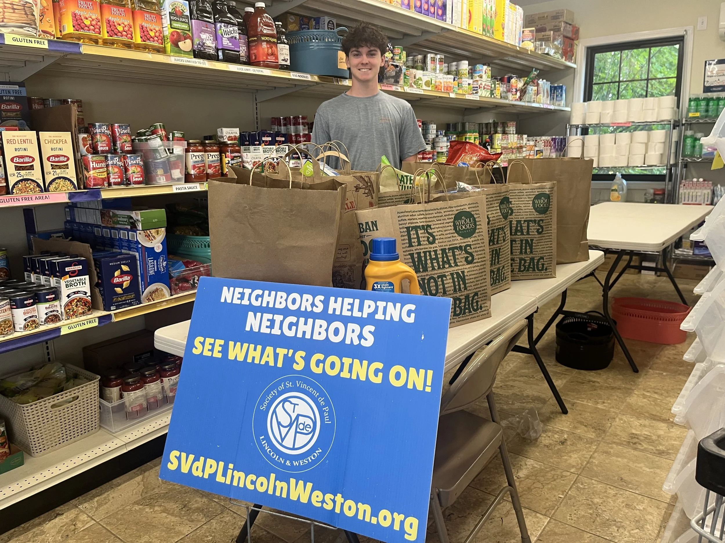 Thank you Michael Doyle and friends for a wonderful food drive!  (July '26)