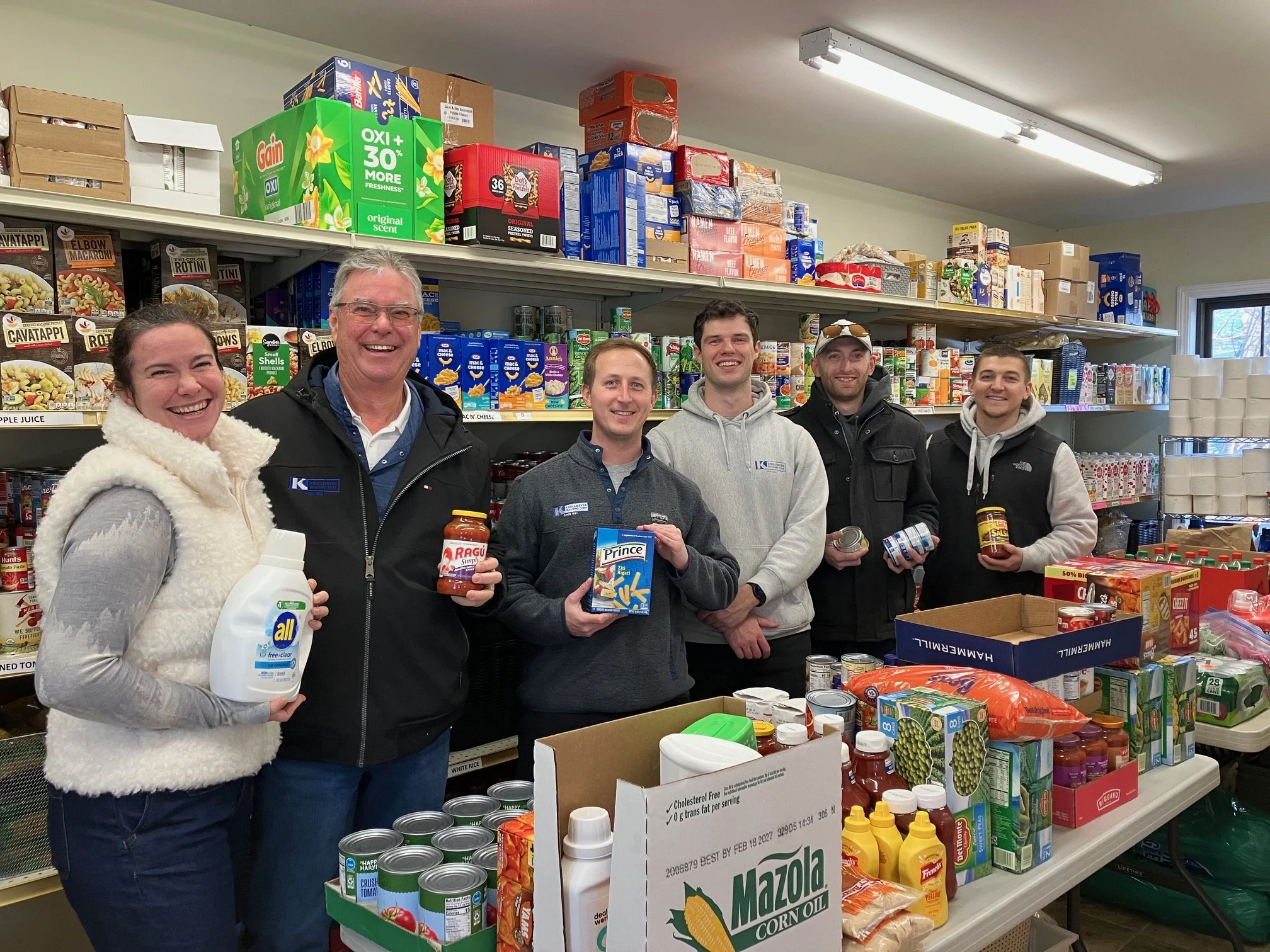 A million thanks to Chris Knollmeyer of Knollmeyer Building Corporation and Greylock Roofing Company!  Our food pantry wouldn't exist if Chris hadn't volunteered his expertise and resources as the contractor for the building project of the food pantr