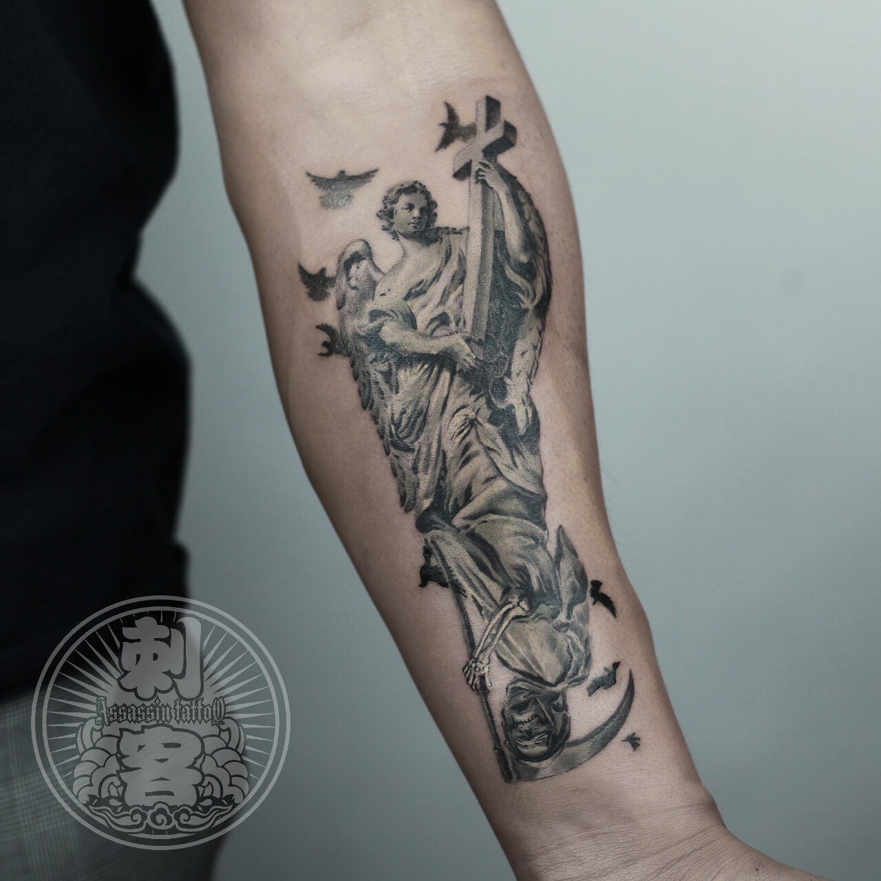 Tattoo uploaded by Giada Tattoo  Nike nike statue  Tattoodo