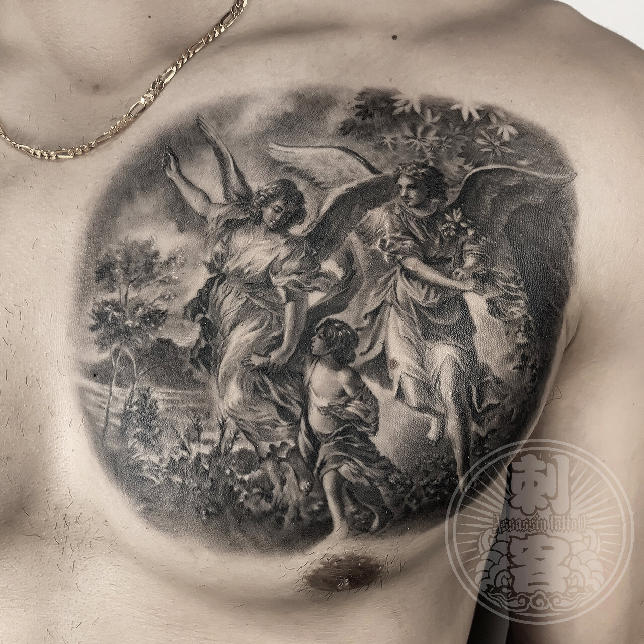 Skin fx tattoos - 😈Demon chest piece done by Tony 😈 If you want to get  dark theme custom tattoo, Tony is the man with the 30 years of experience  who does