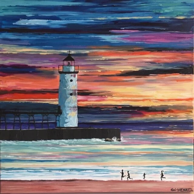 Manistee, MI
Acrylic on Canvas
20" x 20"