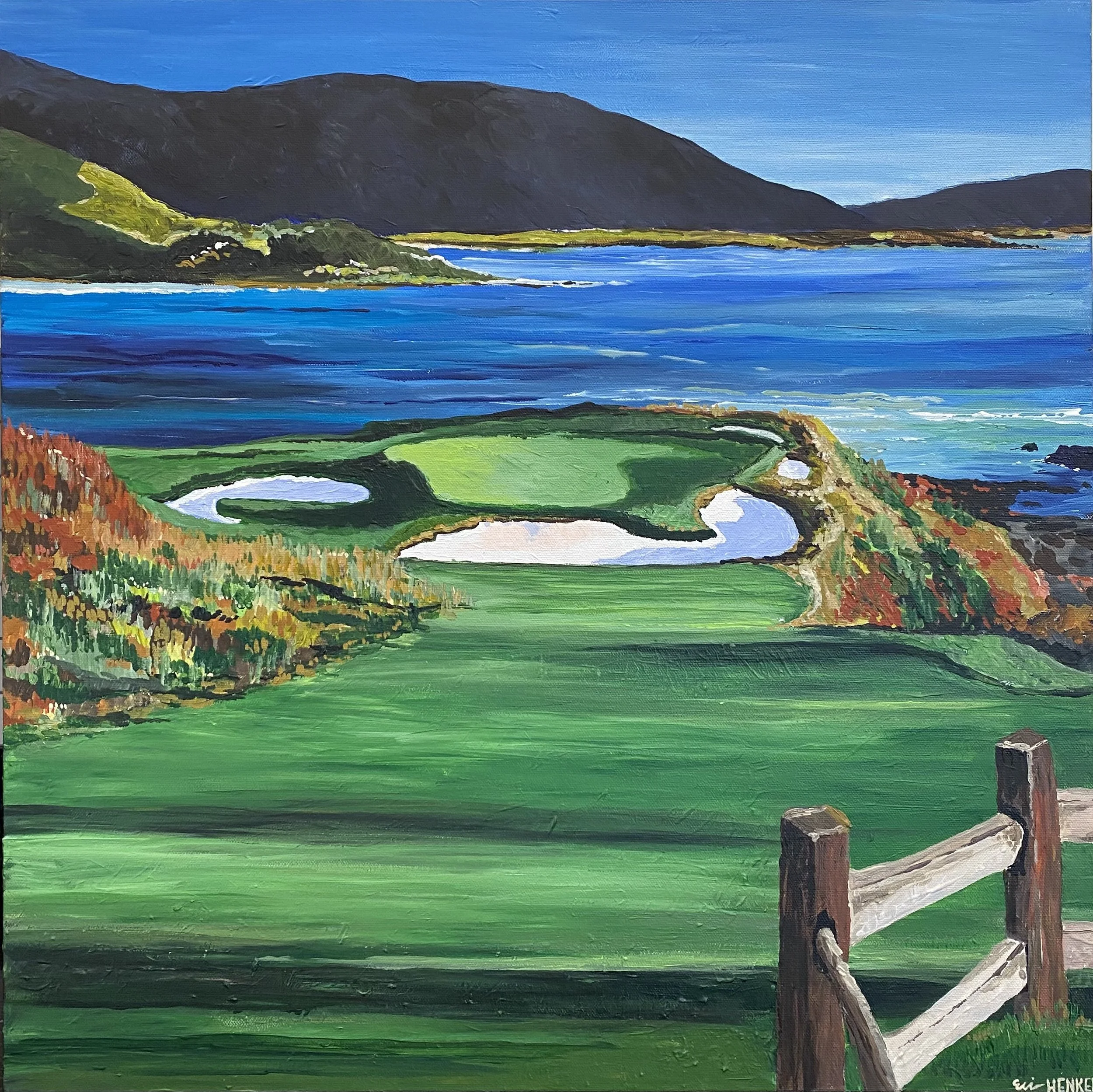 Pebble Beach #7
24" x 24" $700