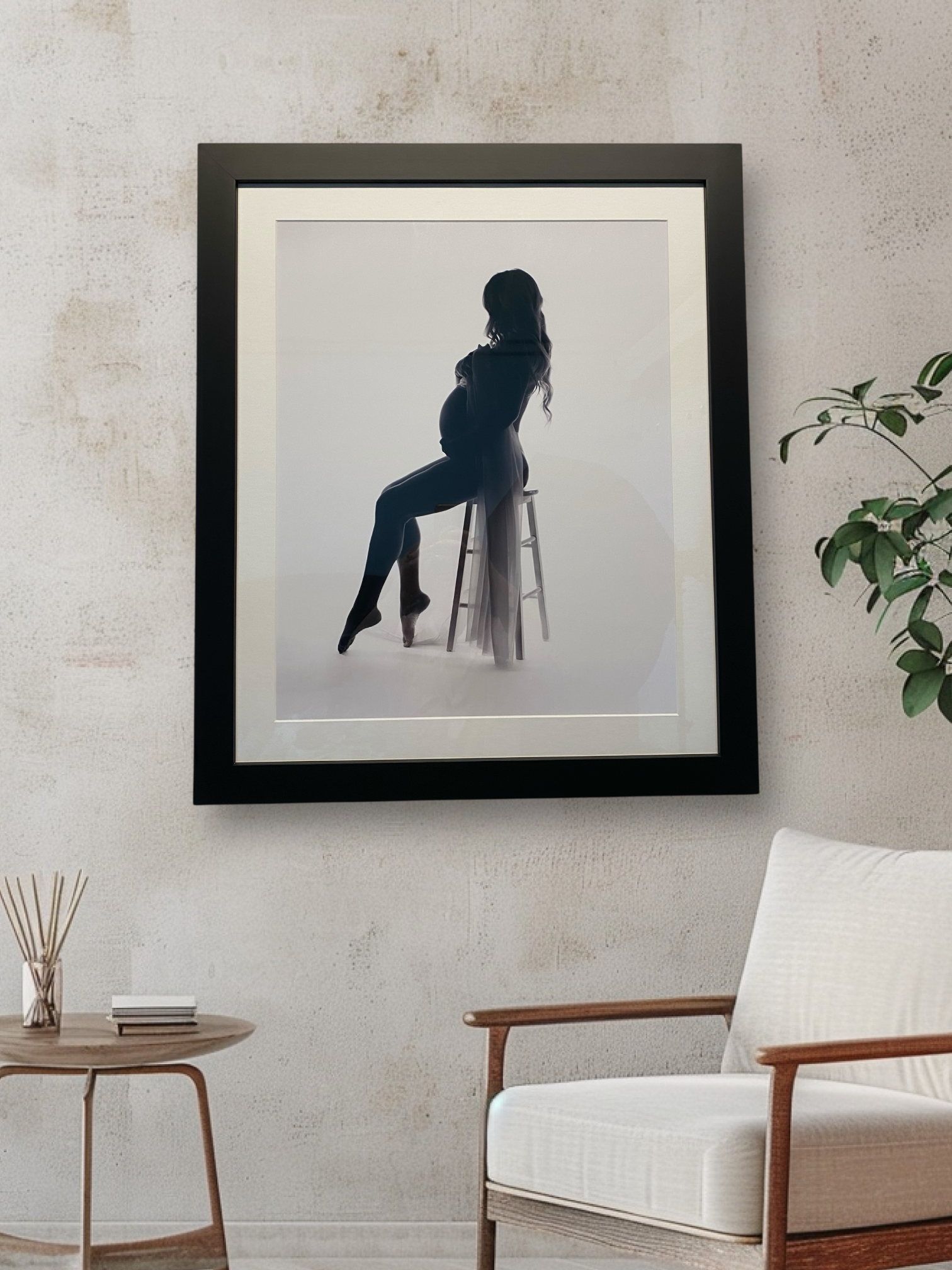 maternity wall art boudoir photographer 