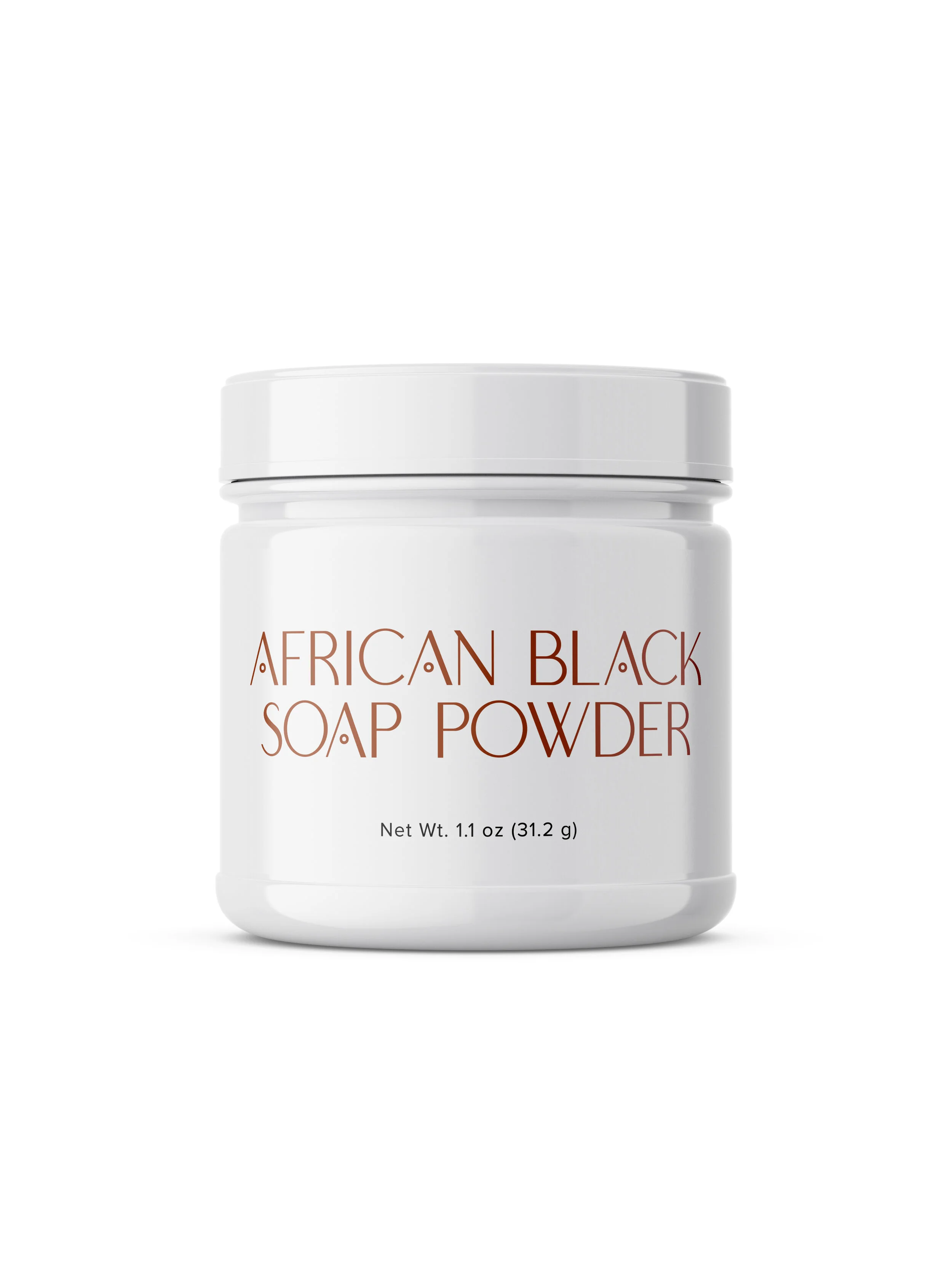 African black soap powder facial cleanser