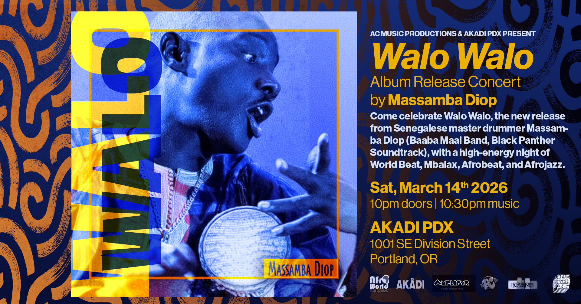 Massamba Diop from Baaba Maal’s Band and The Black Panther Soundtrack with Walo Walo