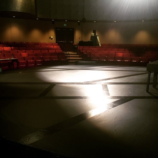 Floor painting for 'Ghost,' Theater at the Center