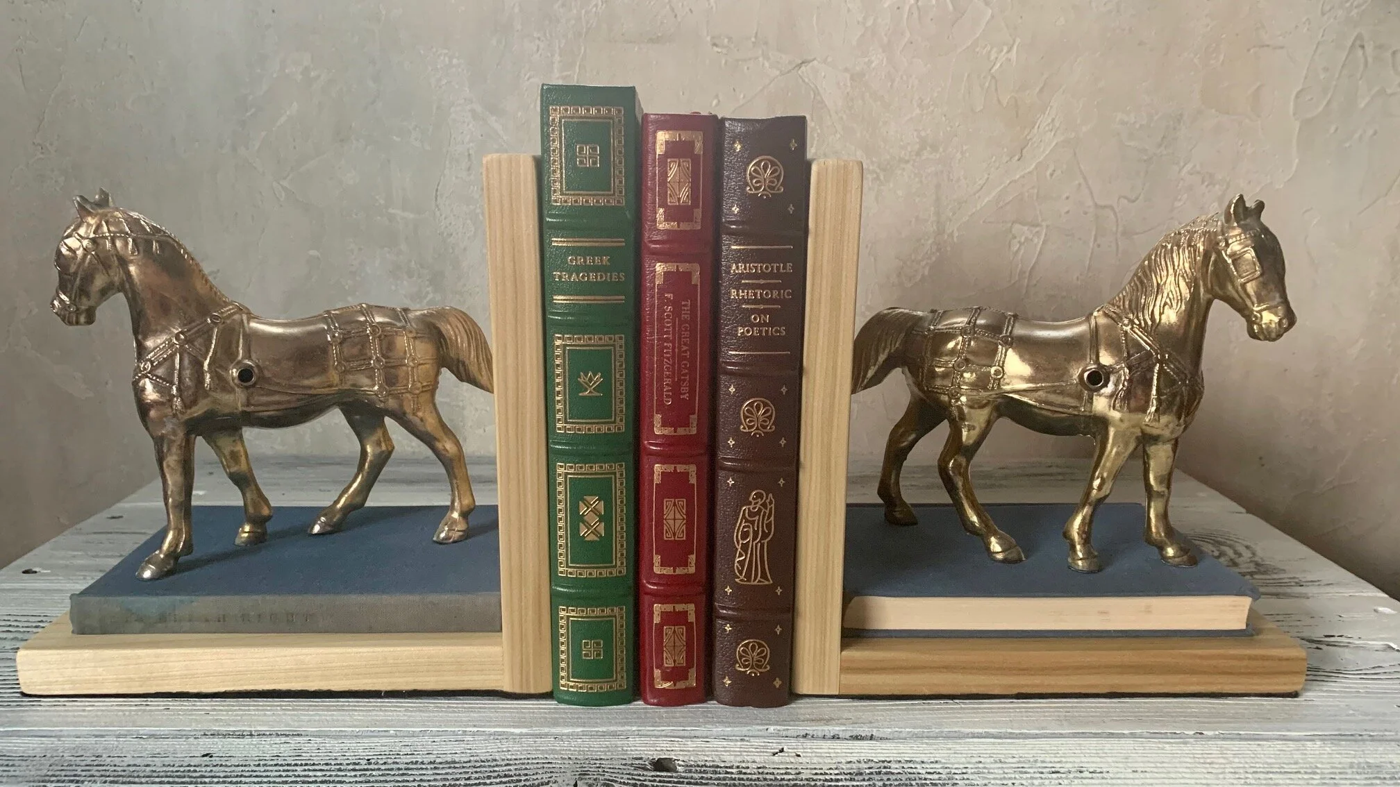 Vintage Carriage Horse Bookends — The Adventures of Jessie and The 