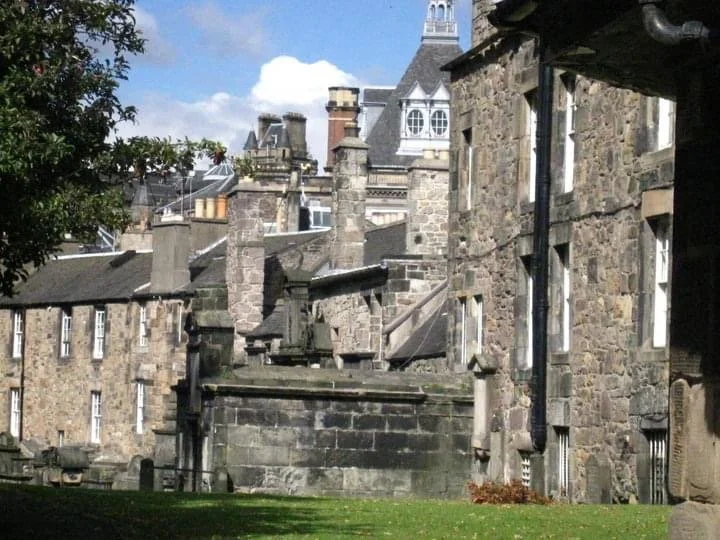 A view from inside Greyfriars Kirkyard