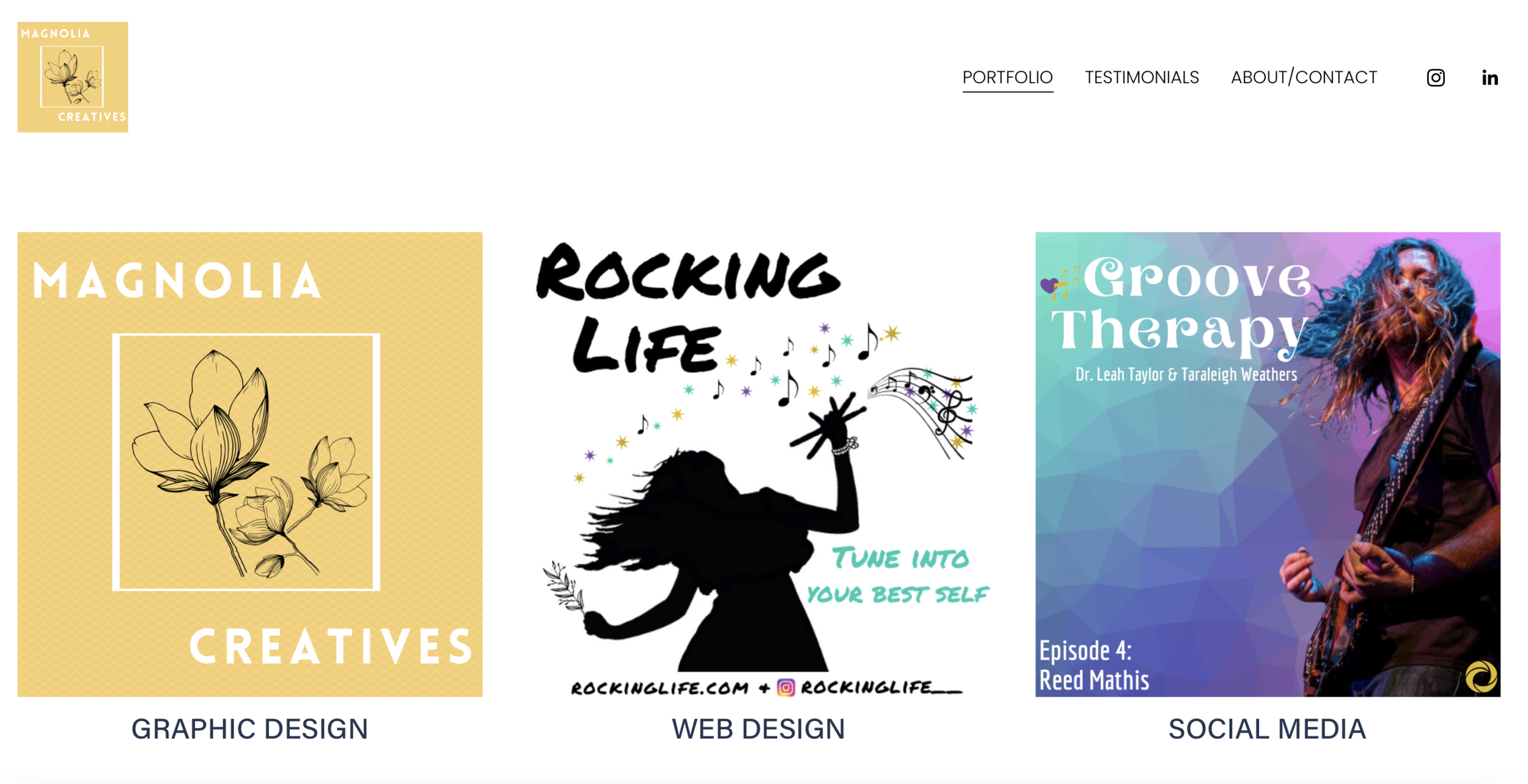 Portfolio Site for Creative/Technical Work