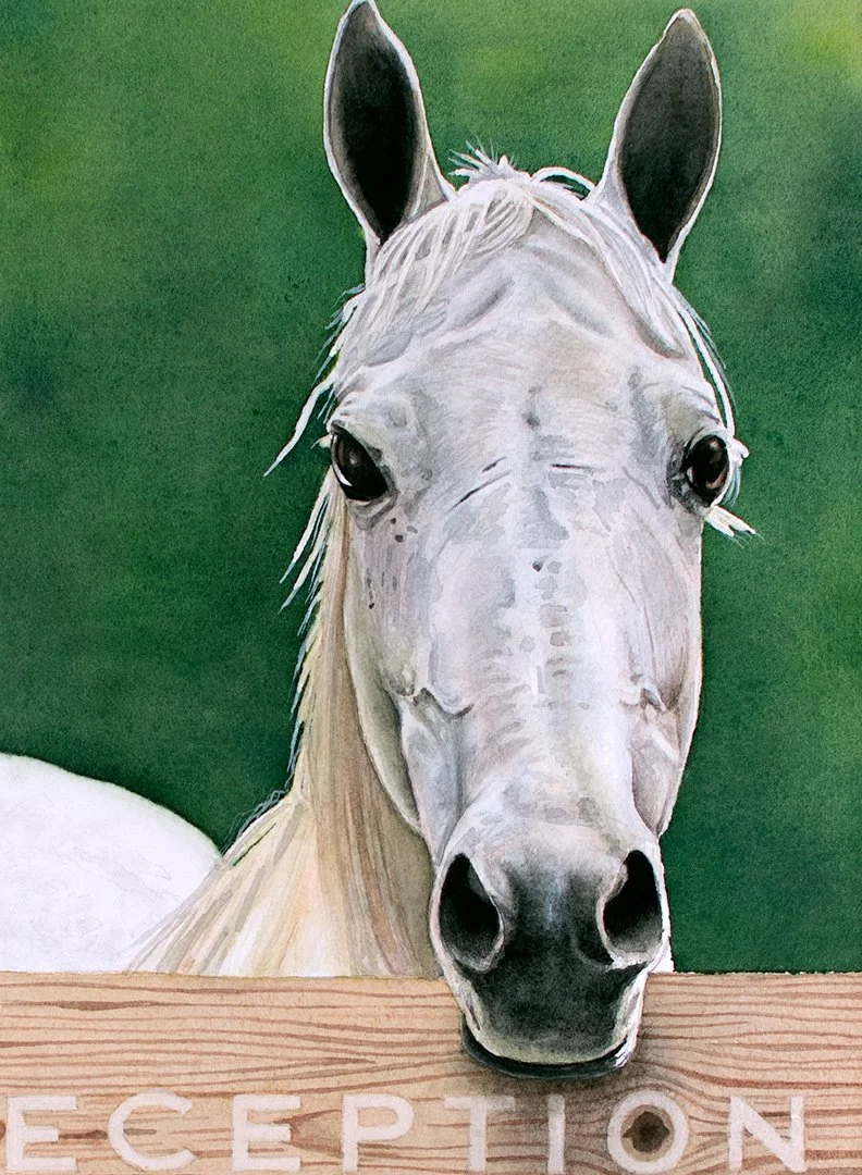 "Deception" Horse Portrait