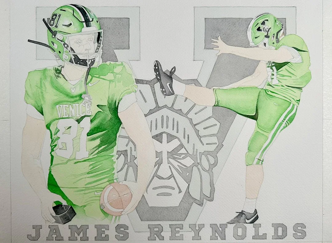 Deeper layers of pigment begin to define shadows and contrast, pushing the darker greens and grays while the composition starts to take on dimension and form.