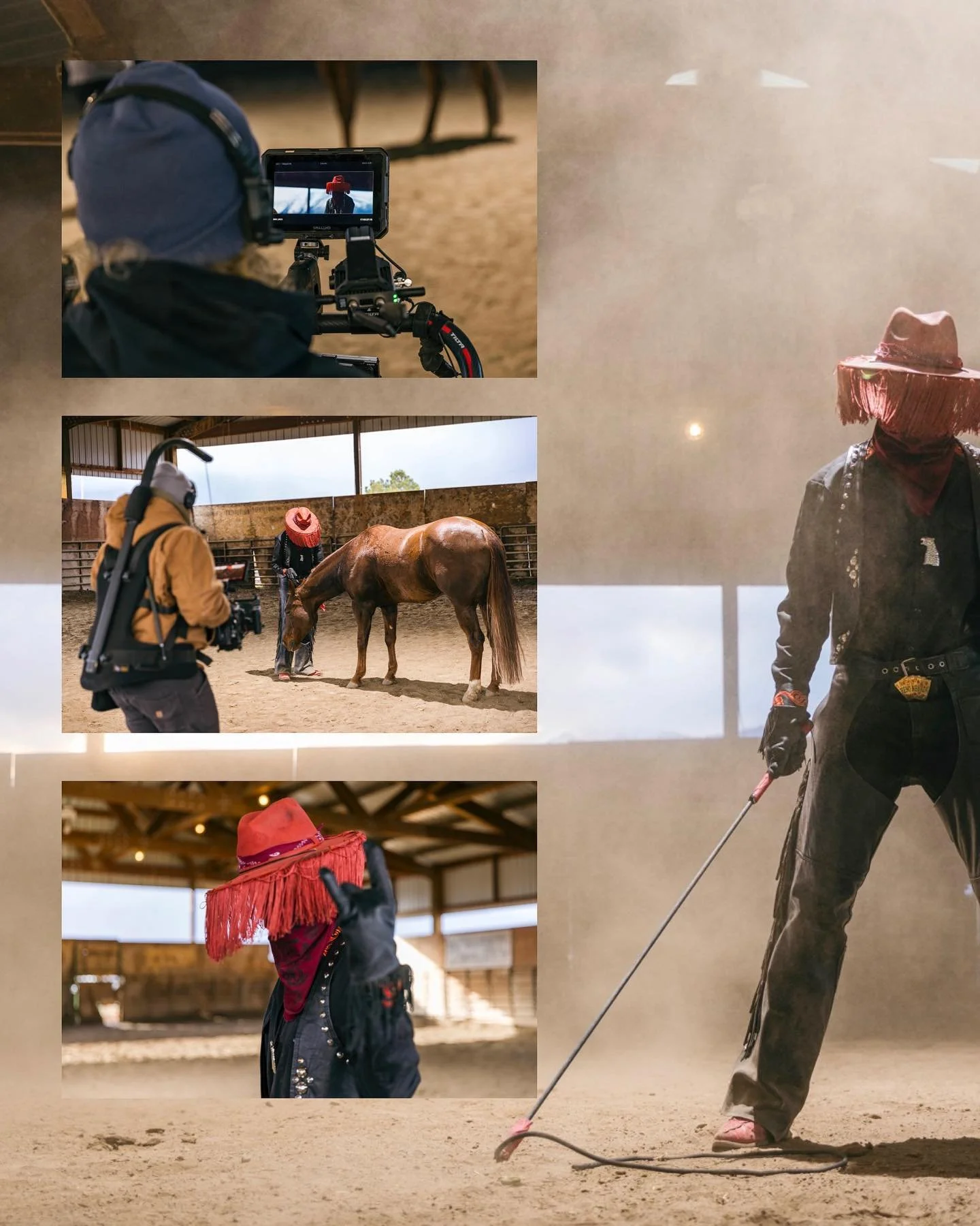 RED LEATHER: Burn in Hell 
So stoked to have been a part of this crazy inspired production of &ldquo;Burn in Hell&rdquo; from @redleather&rsquo;s new album, RENO! Here are some behind the scenes photos I shot on set with @threestickspro. Always excit
