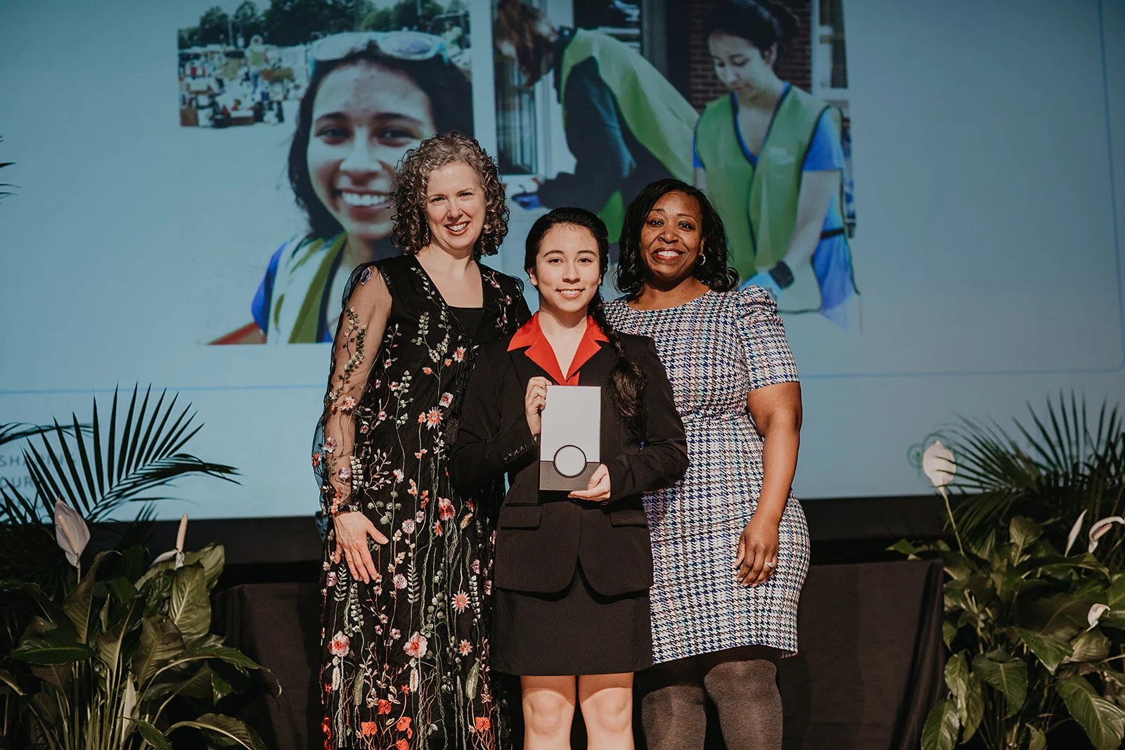 Keiko receiving one of her awards this winter (Photo: Danielle Christine Photography)