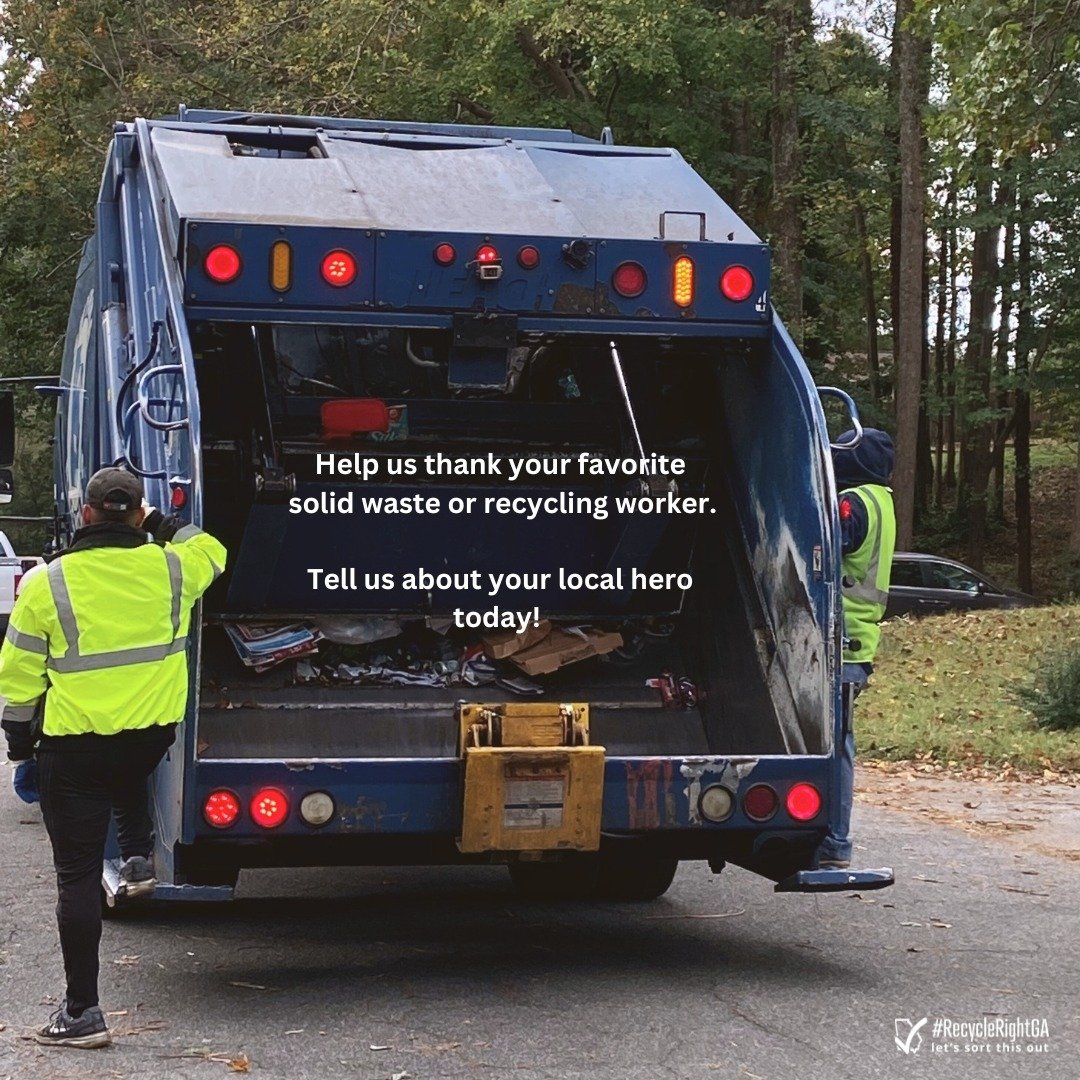 The week of June 17, the Georgia Recycling Coalition (GRC) will celebrate Waste and Recycling Workers Week.  As a part of that, they will spotlight local solid waste and recycling heroes across our state.

If you know of an amazing worker in your com